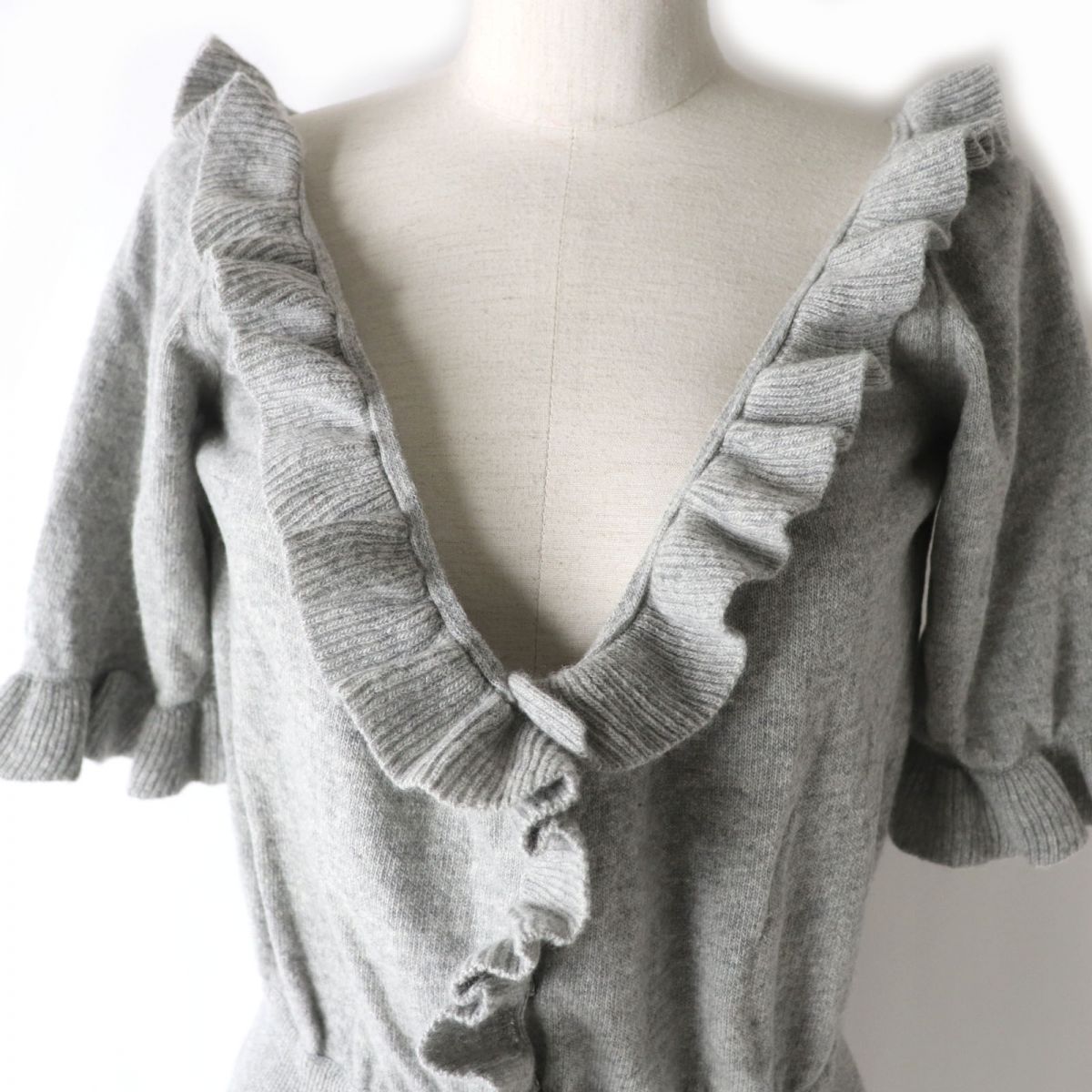 Christian Dior one piece Outer material: 70% wool, Outer material: 30% cashmere gray Women 46