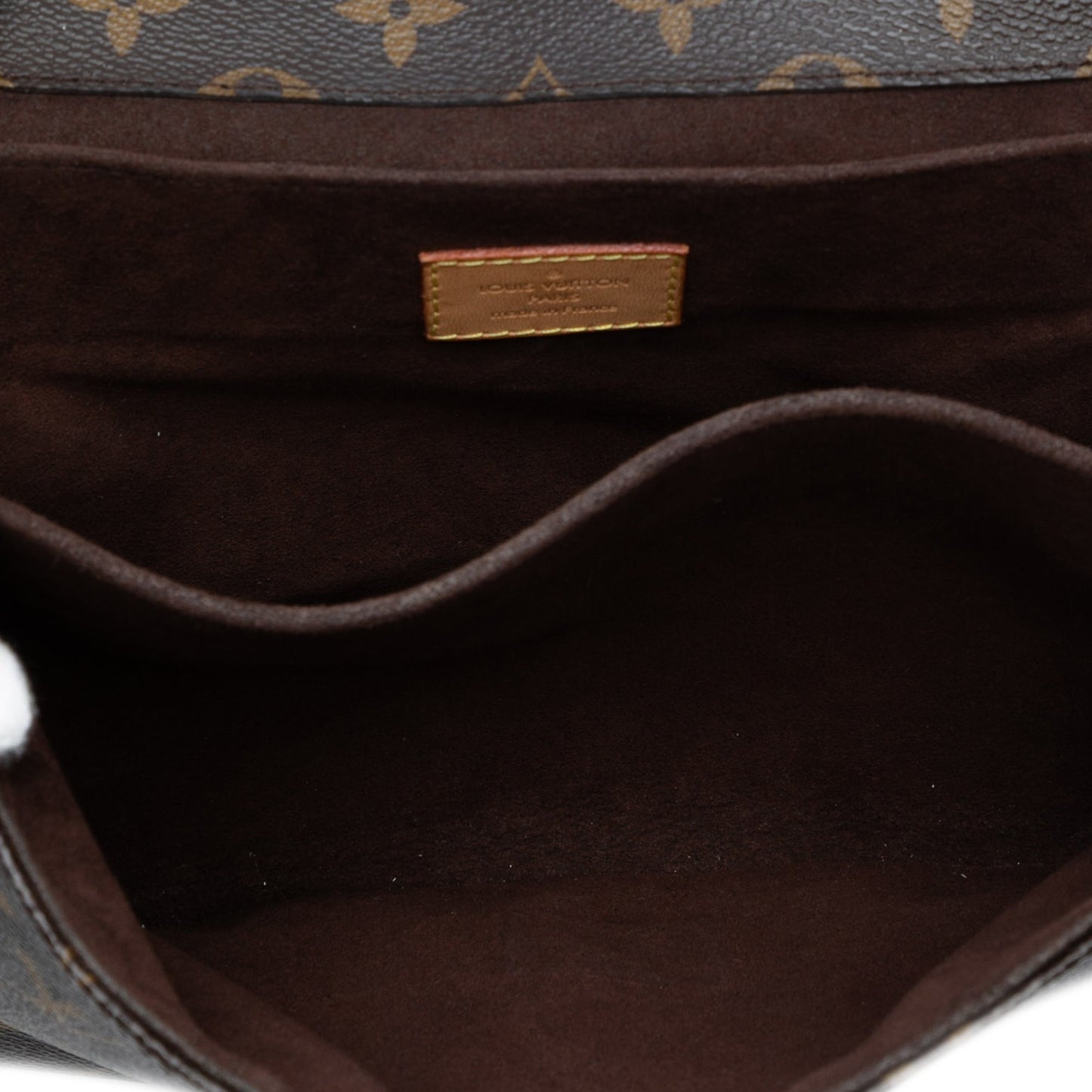 Brown Louis Vuitton Monogram Pochette Metis Satchel