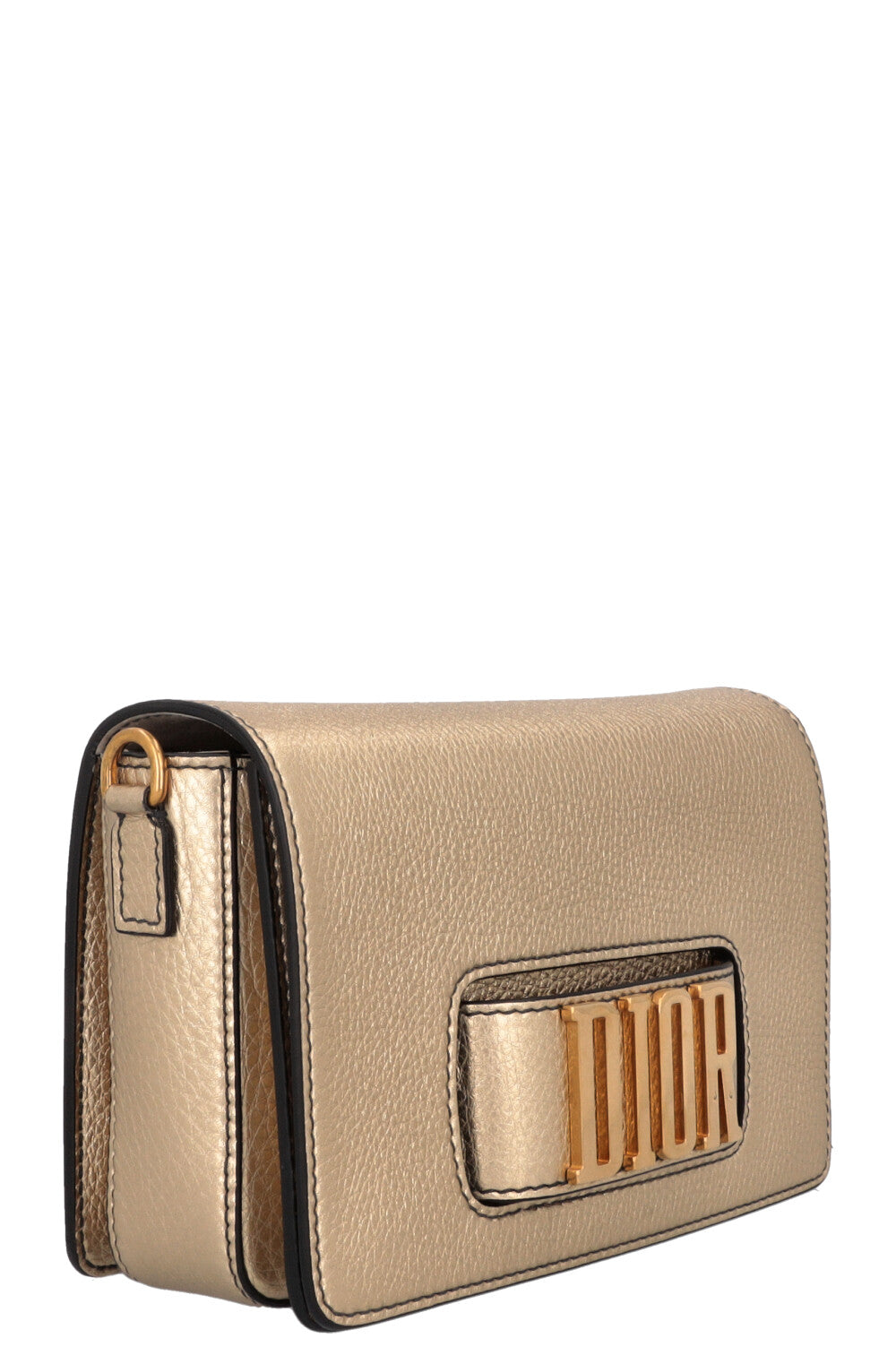CHRISTIAN DIOR Dio(R)evolution Bag Leather Gold