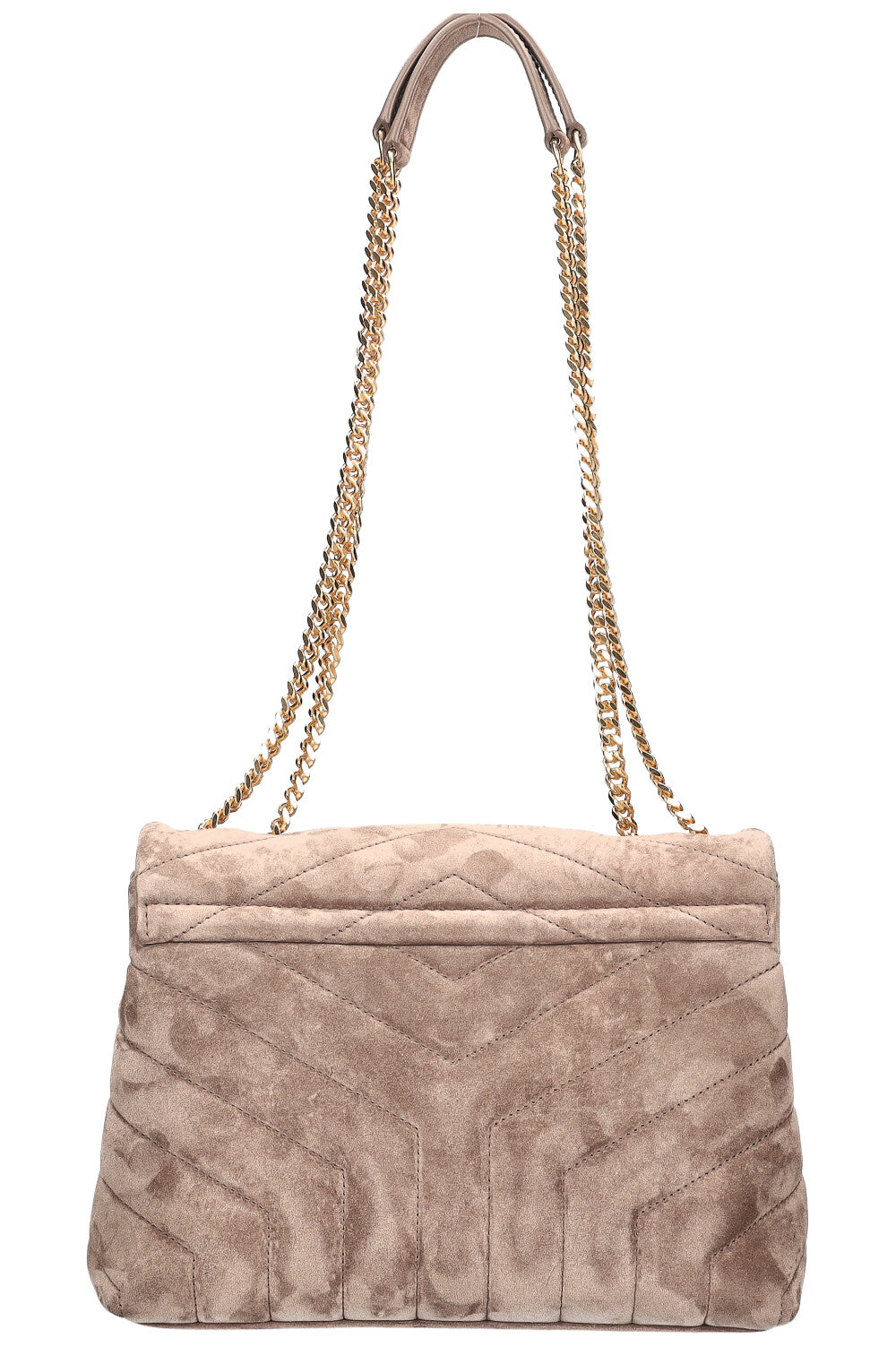 SAINT LAURENT Loulou Bag Small Suede Beige