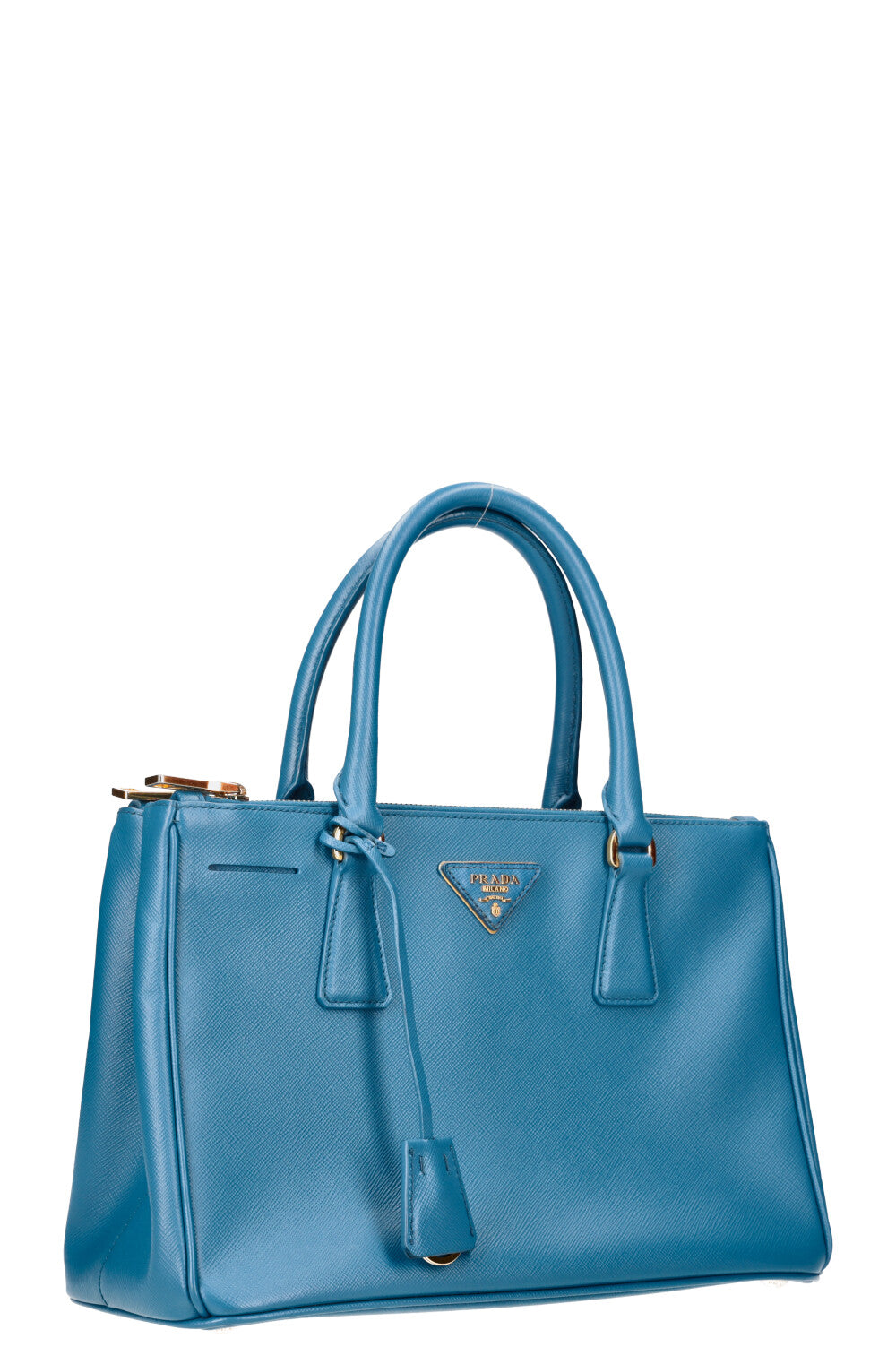 PRADA Large Galleria Bag Saffiano Blue