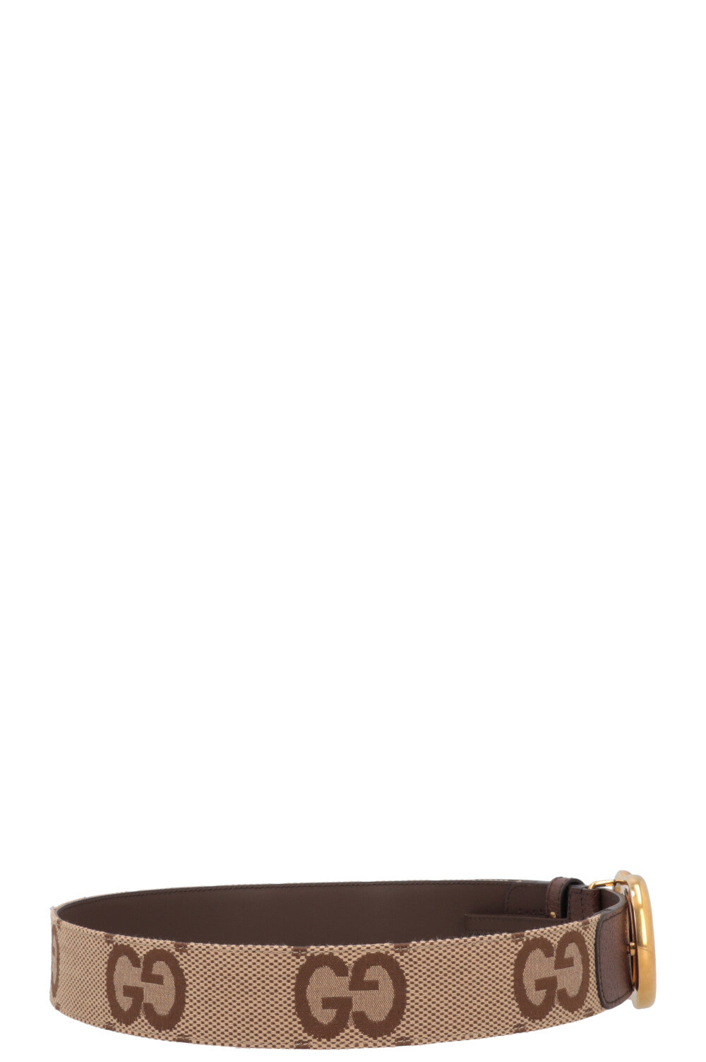 GUCCI Jumbo GG Marmont Belt Brown