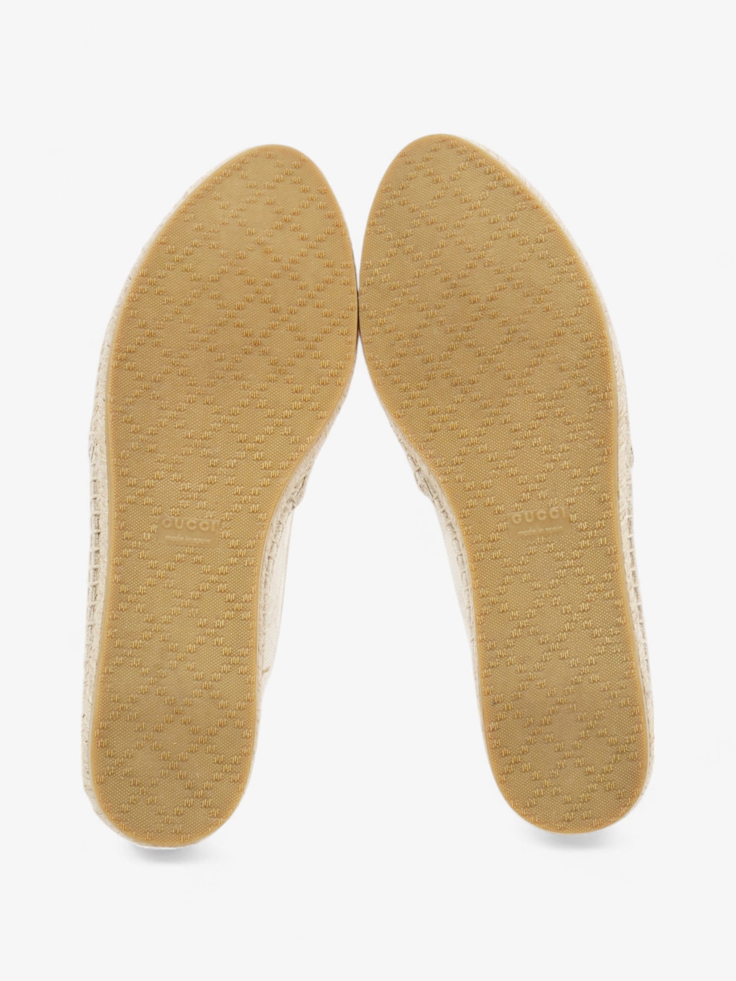 Gucci GG Espadrille Beige Canvas EU 39 UK 6