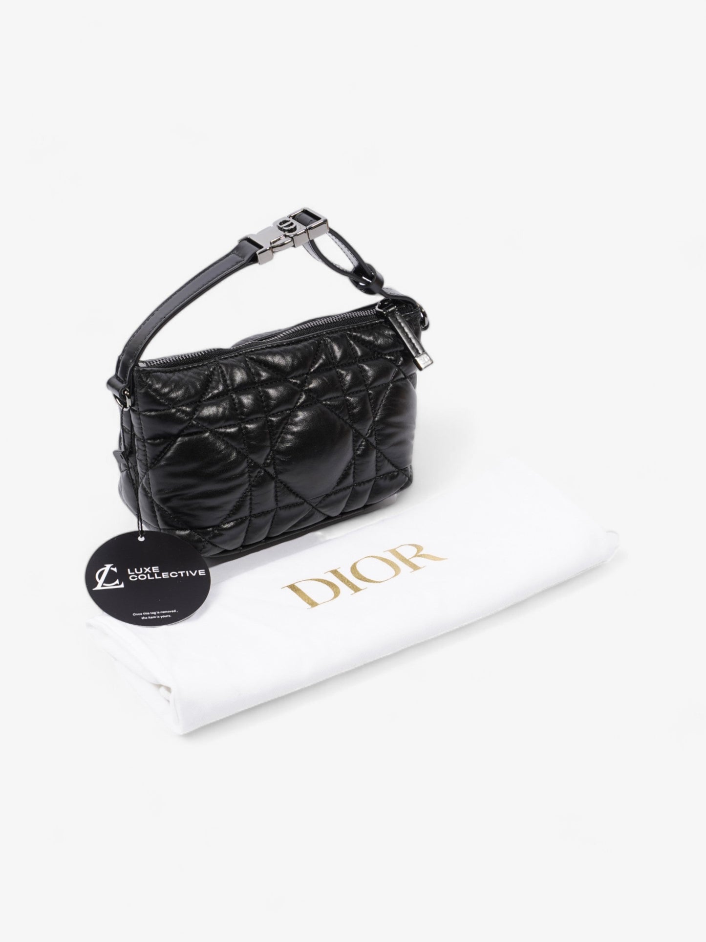 Christian Dior DiorTravel Nomad Pouch Black Calfskin Leather