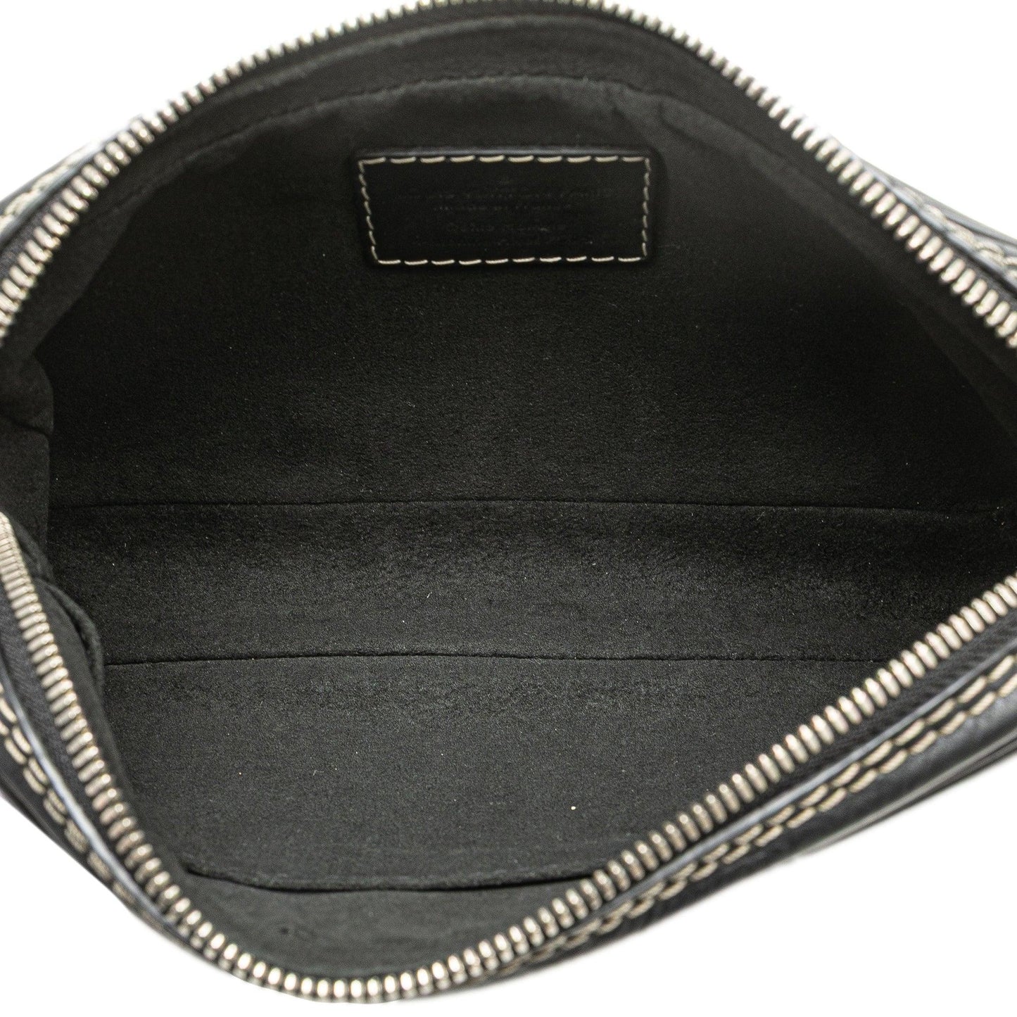 Black Louis Vuitton Calfskin Eclipse Pochette Volga Clutch Bag