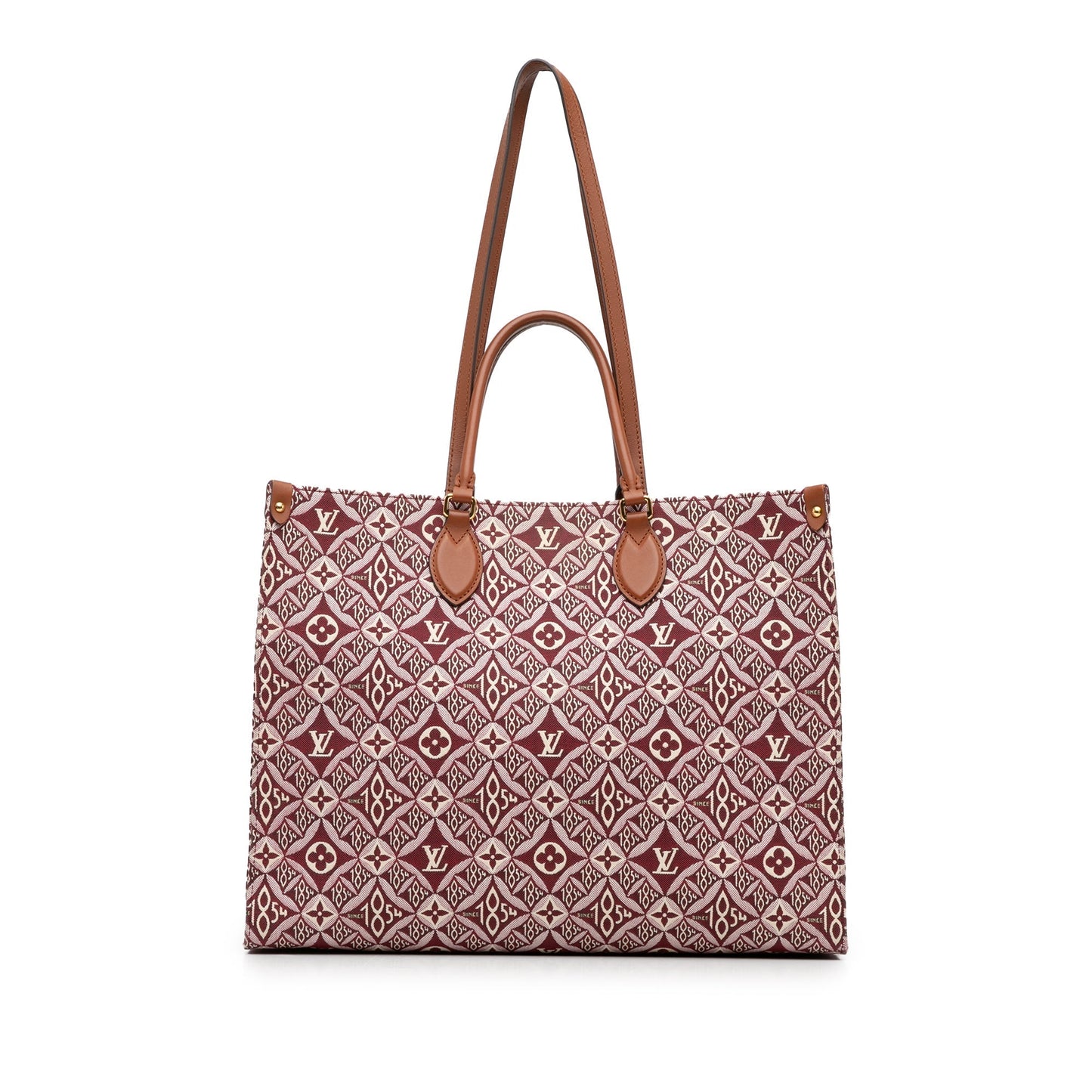 Red Louis Vuitton Monogram Since 1854 Onthego GM Satchel
