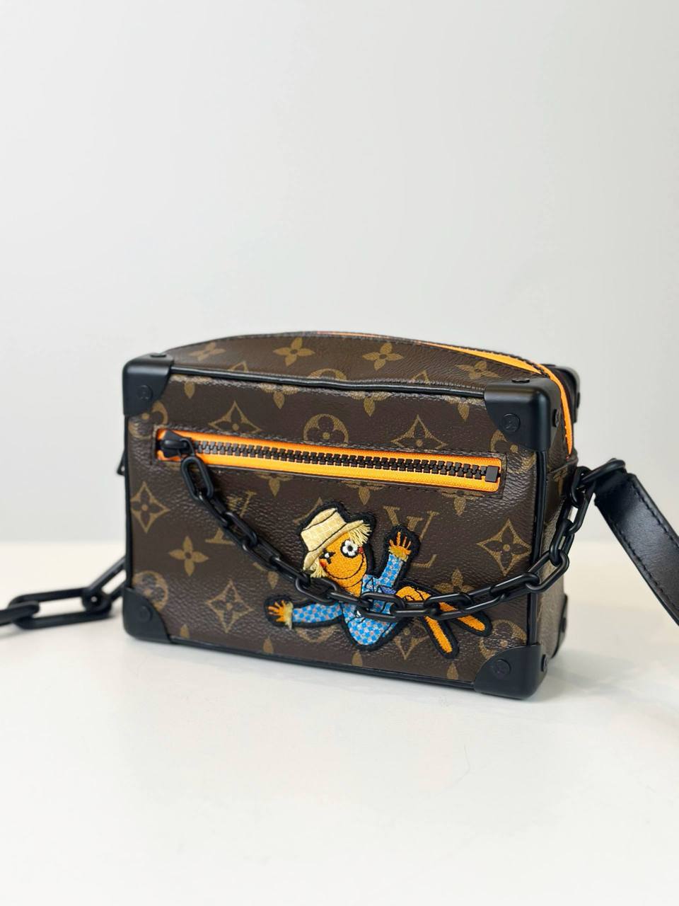 LOUIS VUITTON MINI SOFT TRUNK MONOGRAM CANVAS WITH LV FRIENDS PATCH MINI SLING BAG