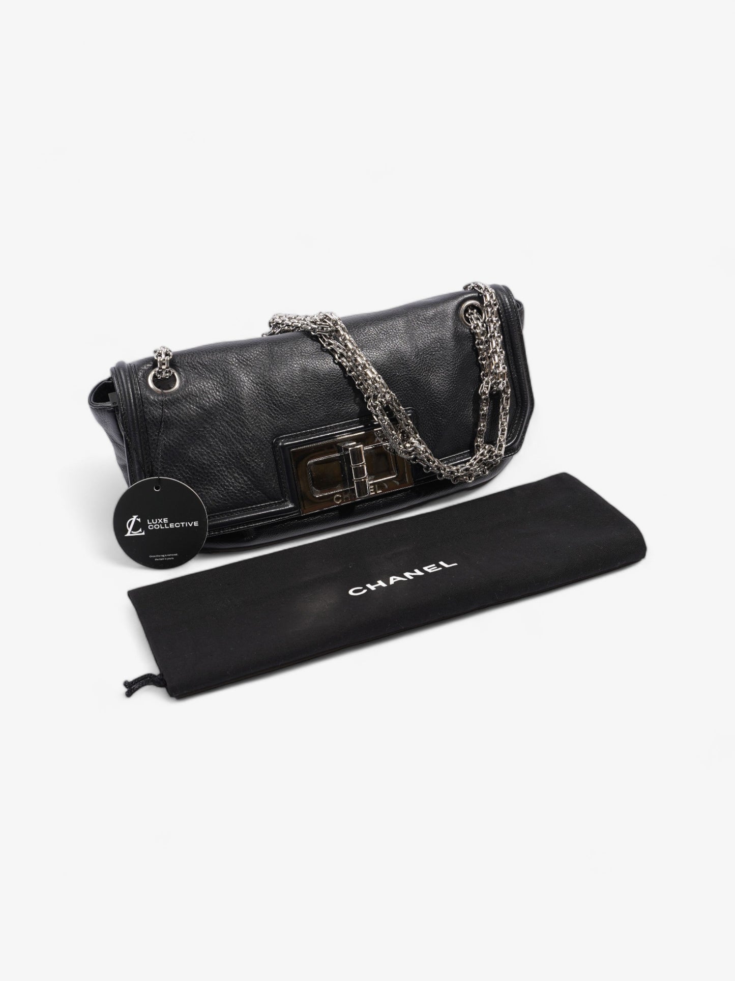 Chanel Mademoiselle Lock Flap Black Leather