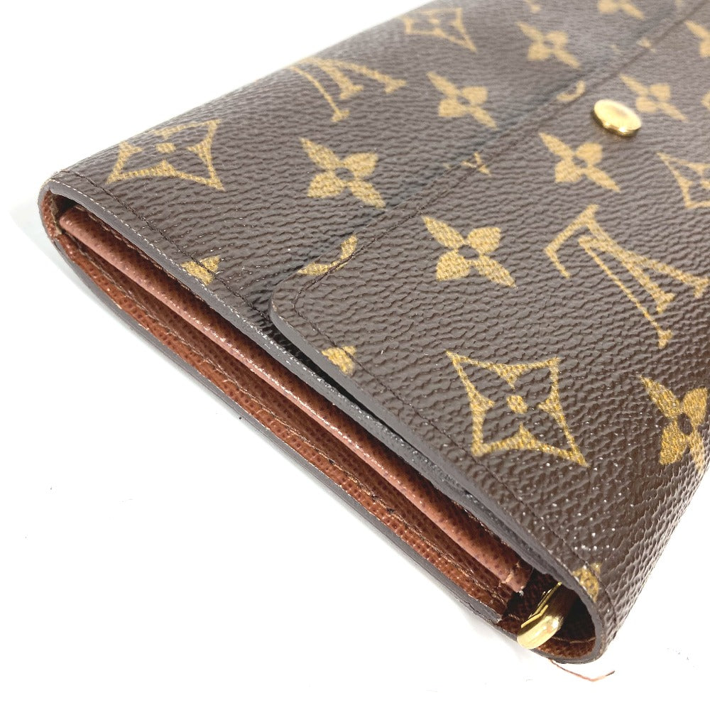 LOUIS VUITTON Long Wallet Purse M61726 Monogram canvas Brown Monogram Portomon Credit Women