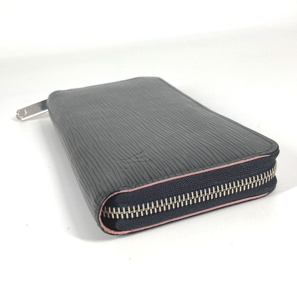 LOUIS VUITTON Long Wallet Purse M69386 Epi Leather gray Epi Zippy wallet unisex(Unisex)