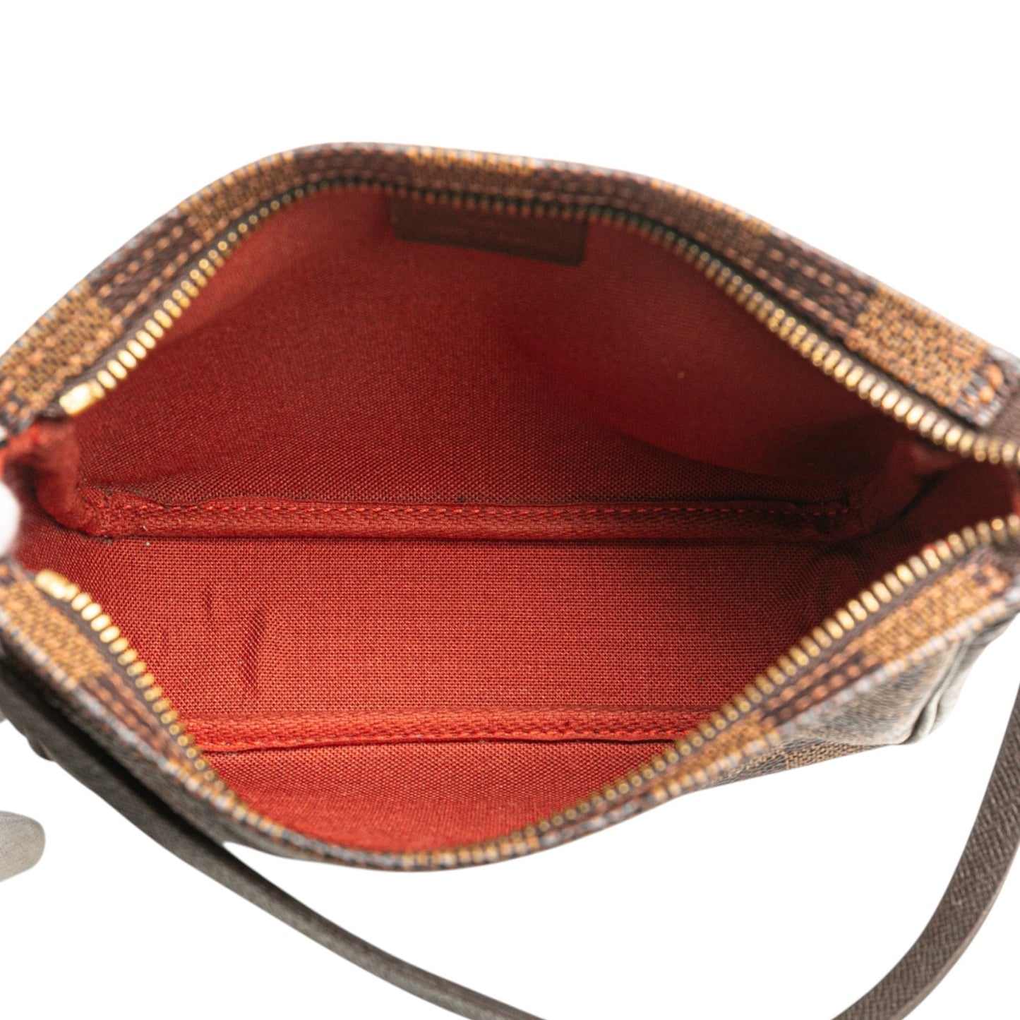 Brown Louis Vuitton Damier Ebene Trousse Pochette Handbag