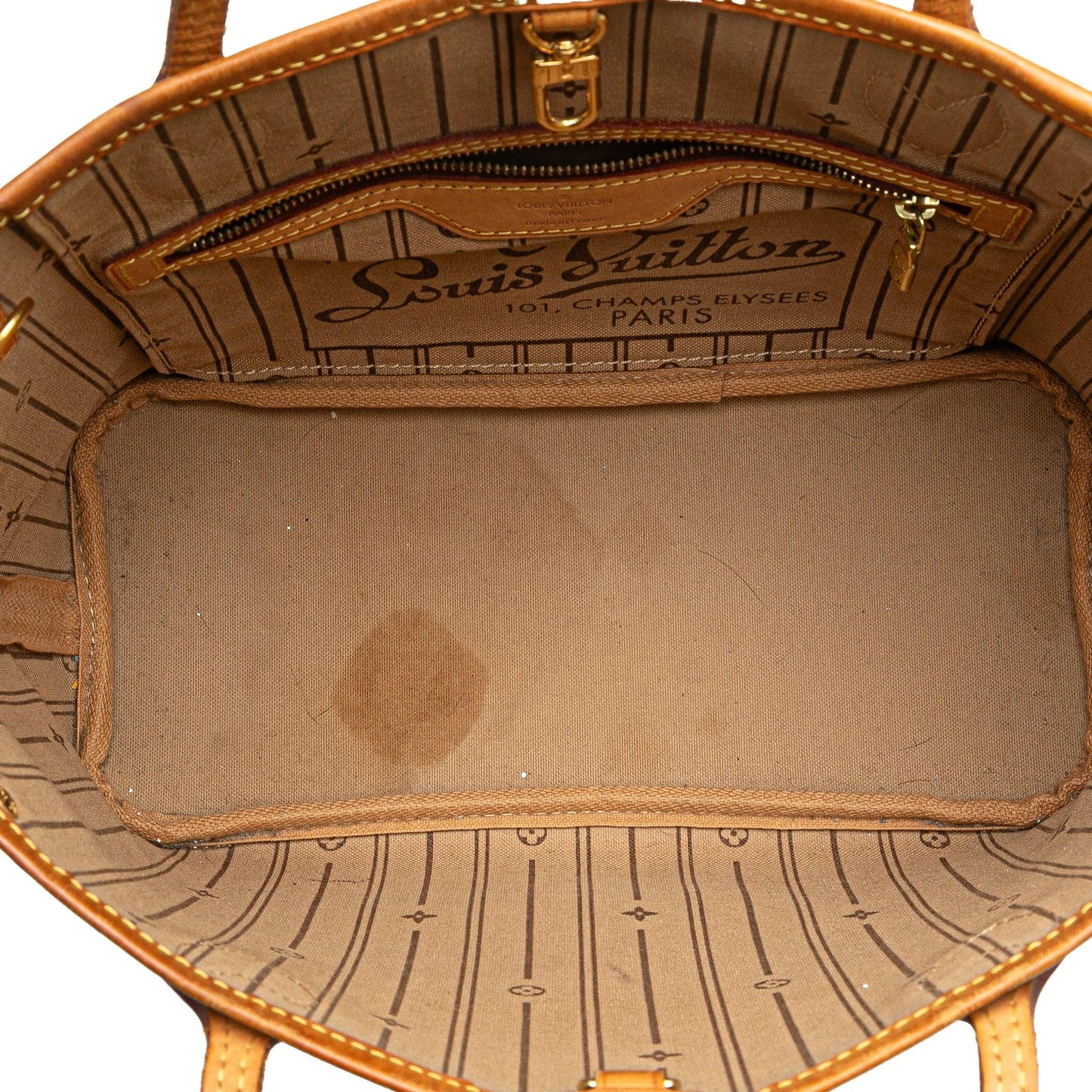 Brown Louis Vuitton Monogram Neverfull PM Tote Bag