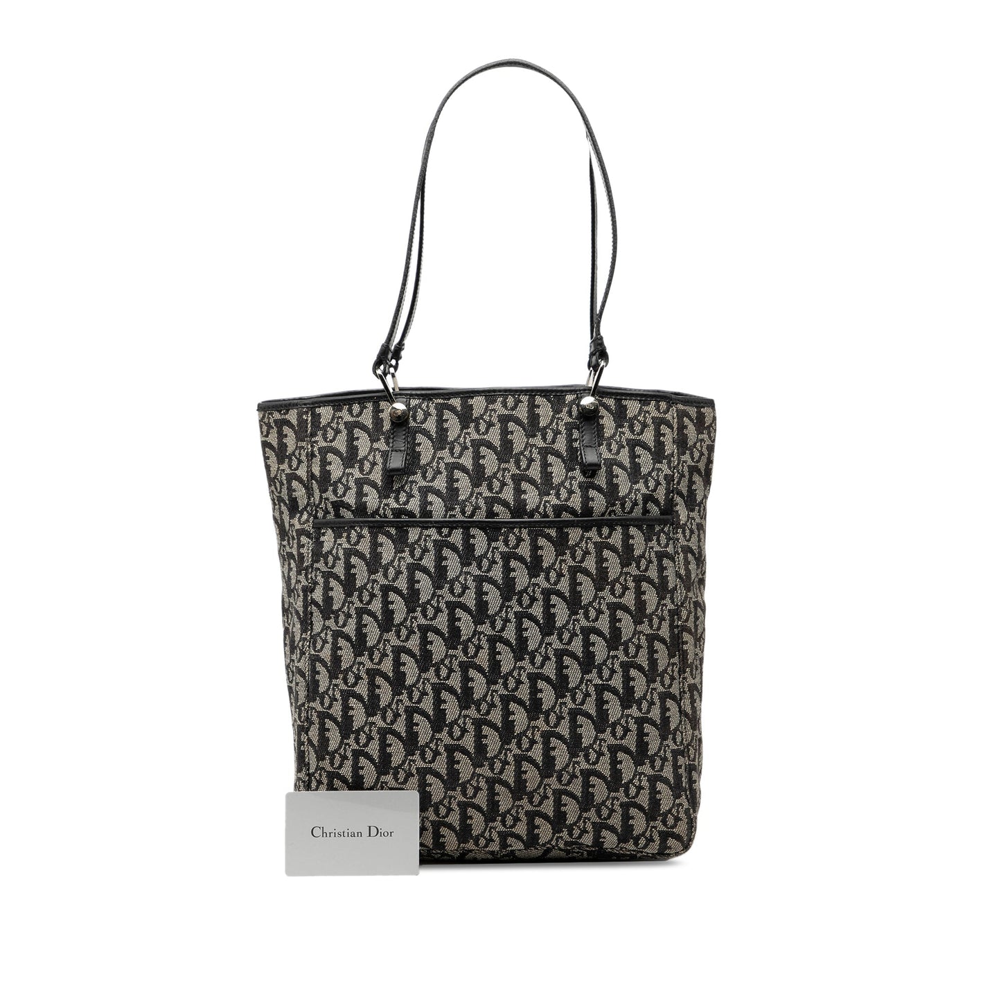 Black Dior Oblique Canvas Tote