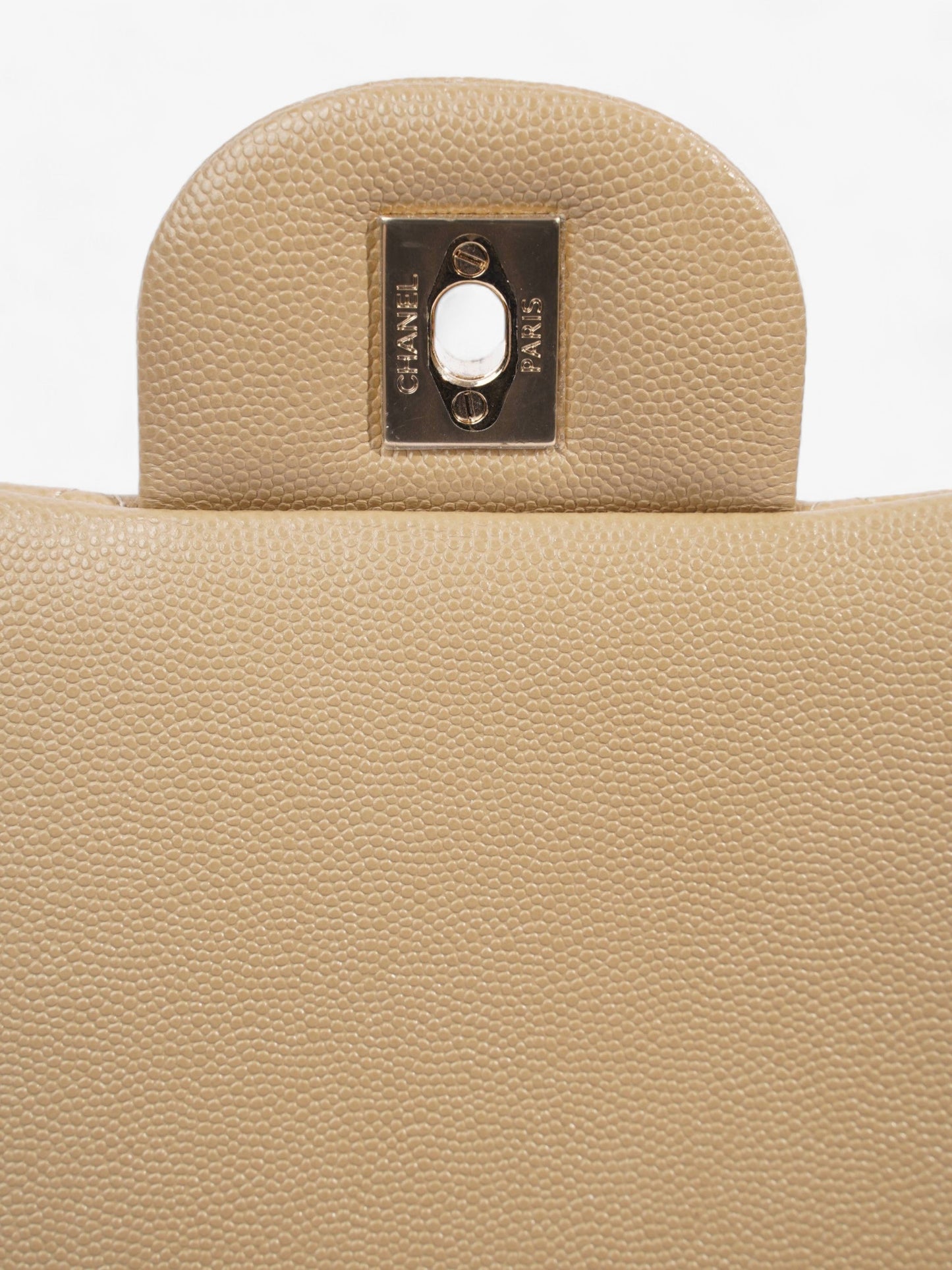 Chanel Classic Flap Mustard Caviar Leather Maxi