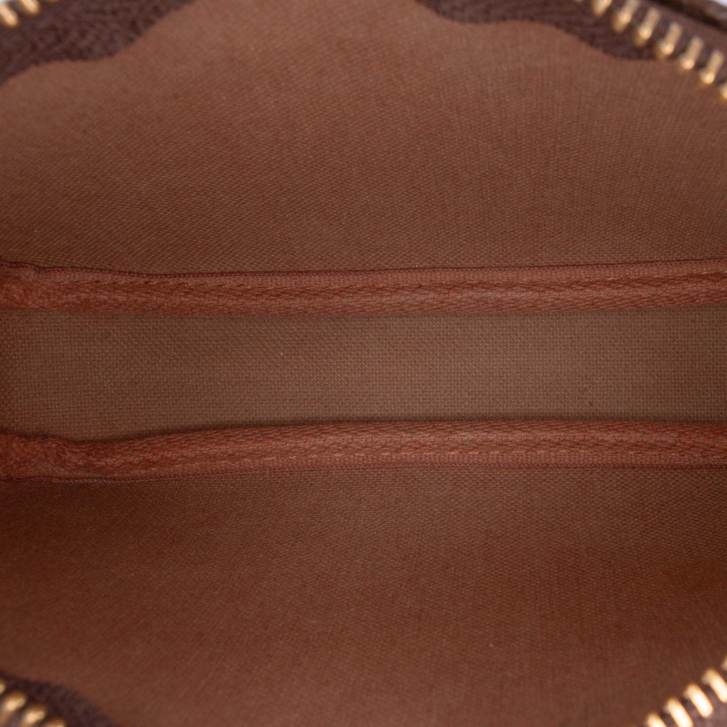 Brown Louis Vuitton Monogram Mini Pochette Accessoires Handbag