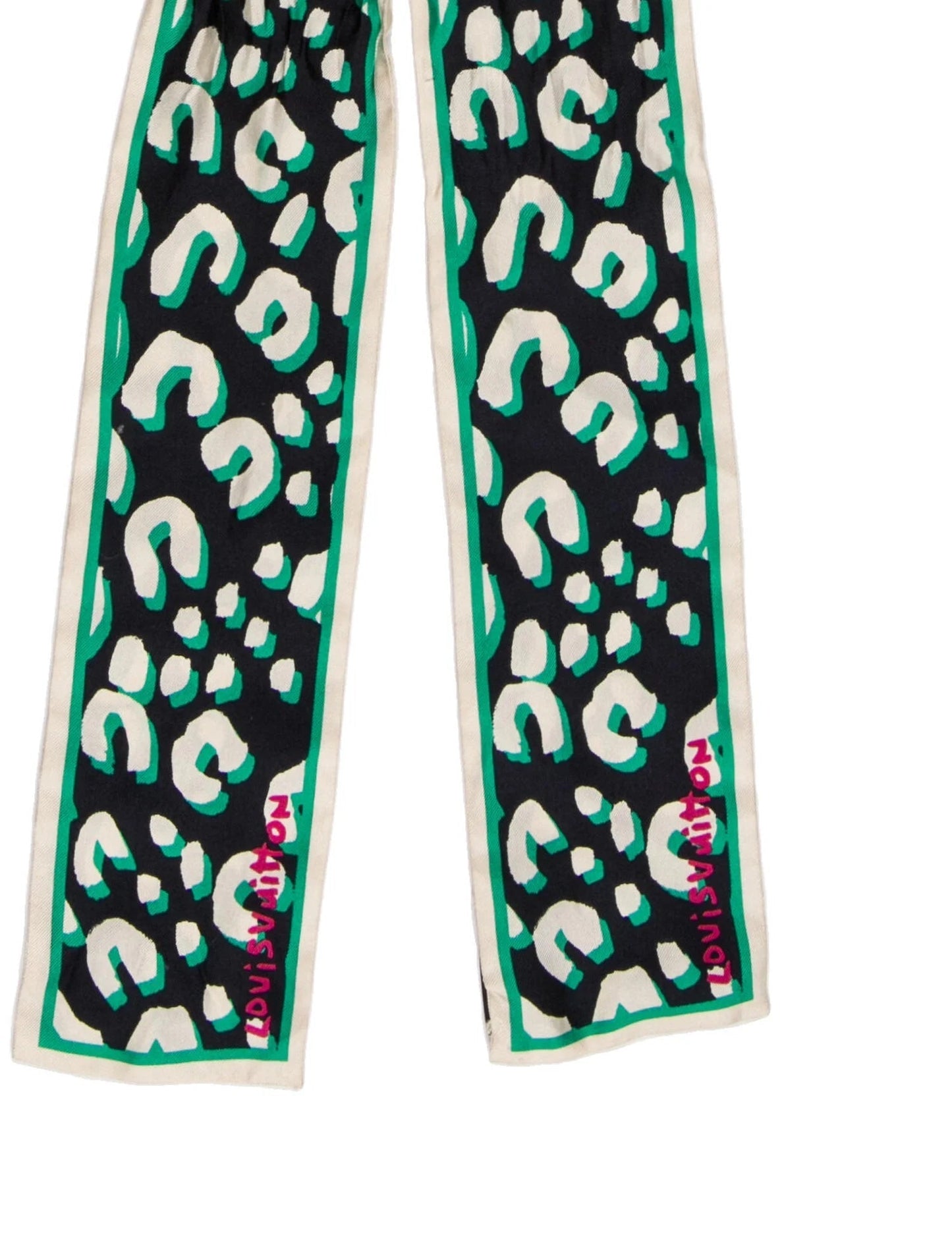 LOUIS VUITTON X STEPHEN SPROUSE MONOGRAM LEOPARD SILK BANDEAU