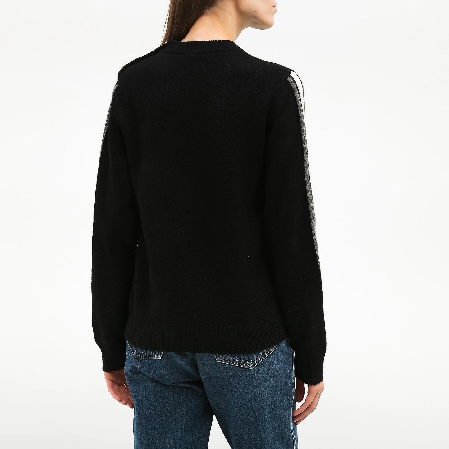 LOUIS VUITTON CASHMERE LOGO CREWNECK SWEATER