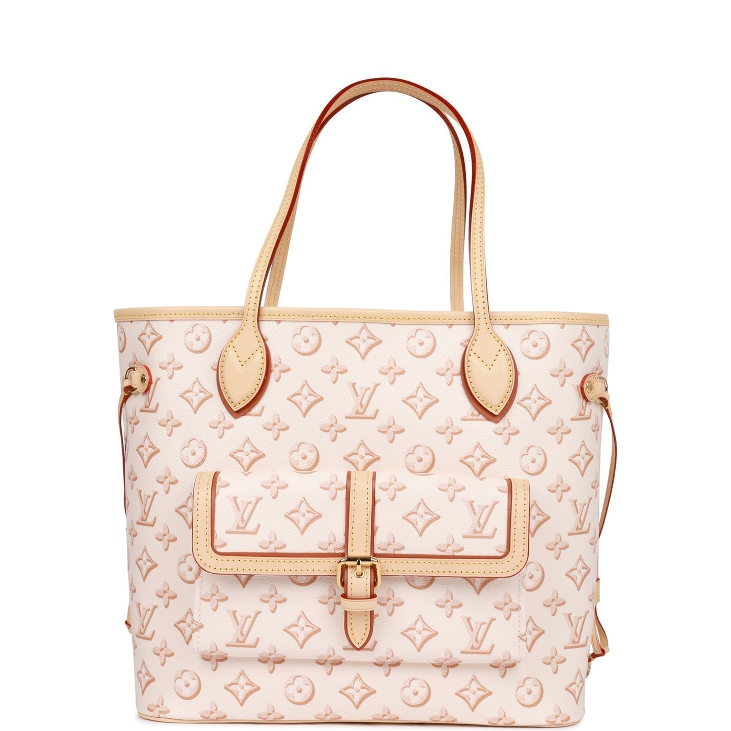 Louis Vuitton Fall For You Beige Clair Monogram Neverfull MM Tote