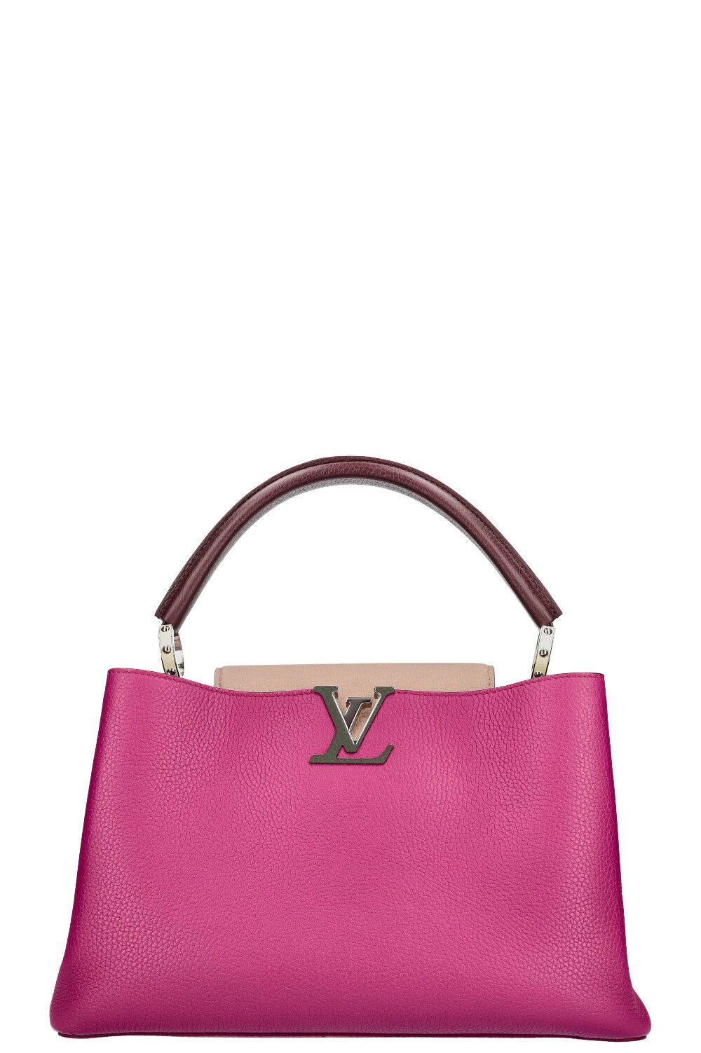 LOUIS VUITTON Capucines MM Tricolor Pink Handbag