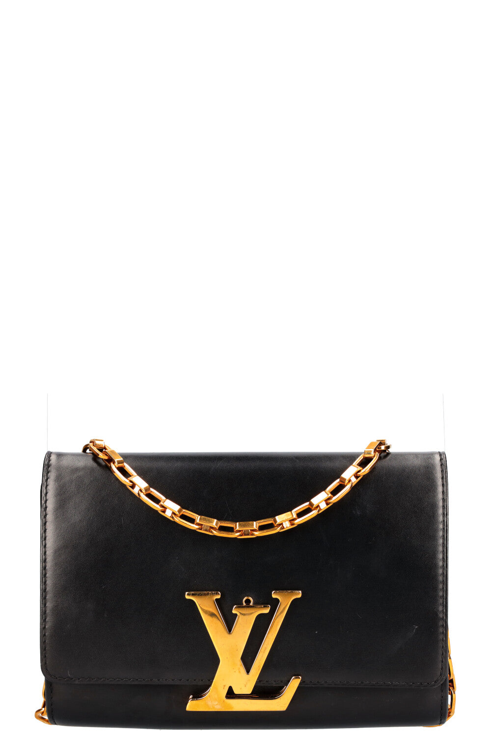 LOUIS VUITTON Chain Louise Bag GM Black