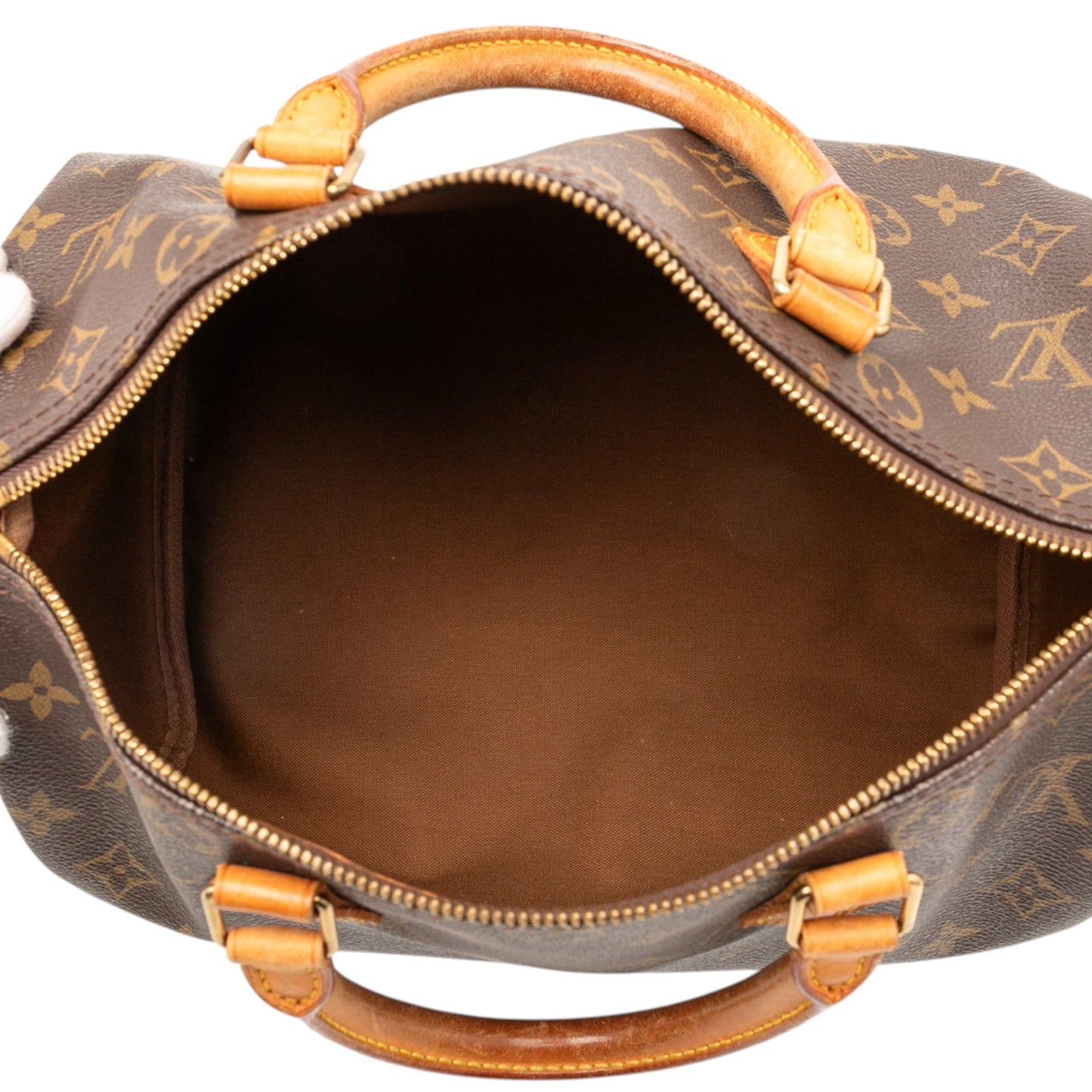 Brown Louis Vuitton Monogram Speedy 30 Boston Bag