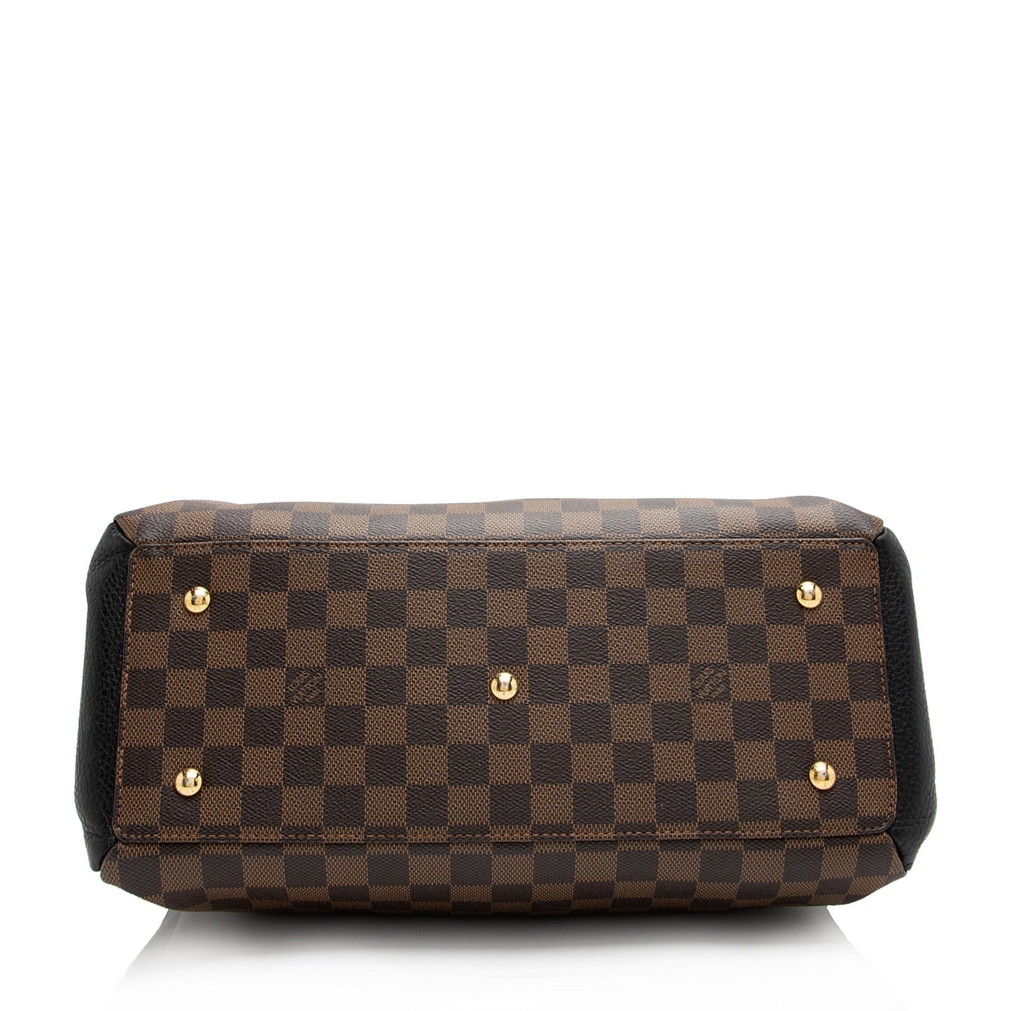 Louis Vuitton Damier Ebene Cuir Taurillon Normandy Satchel (SHF-23318)