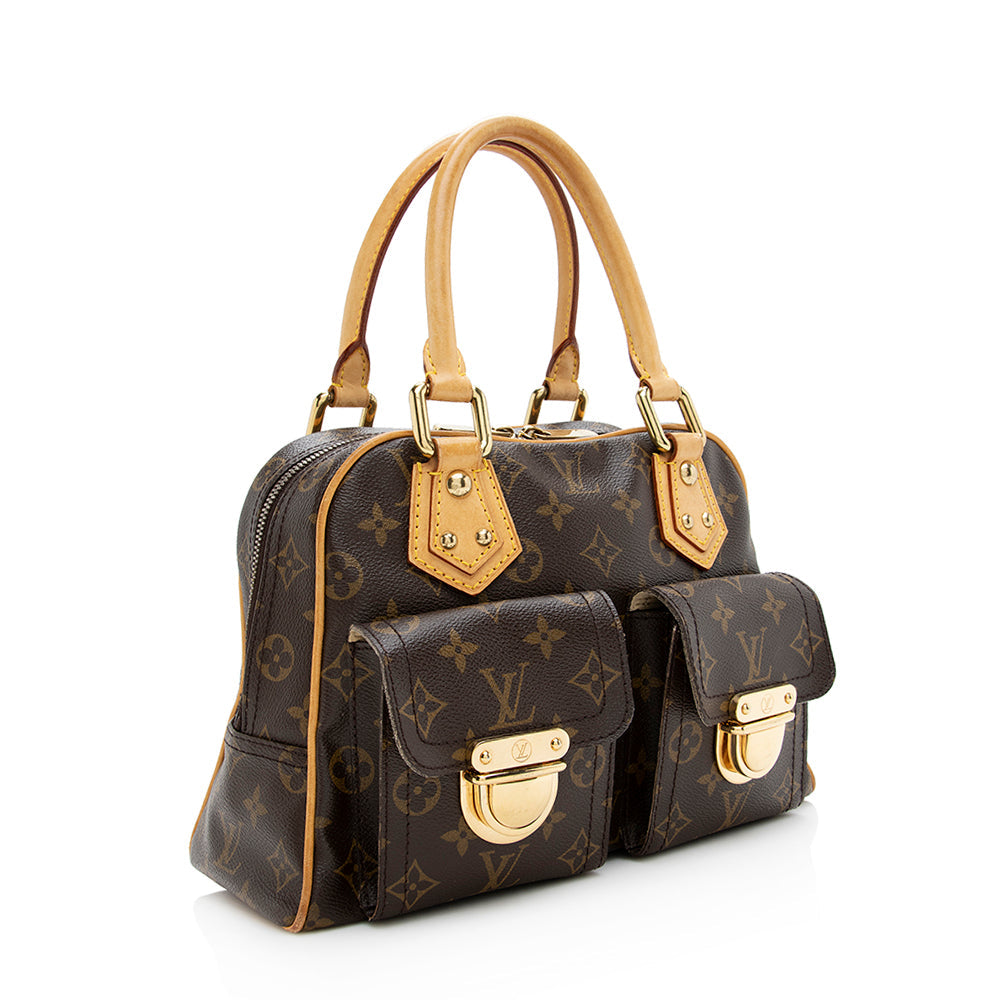 Louis Vuitton Monogram Canvas Manhattan PM Satchel (SHF-18708)