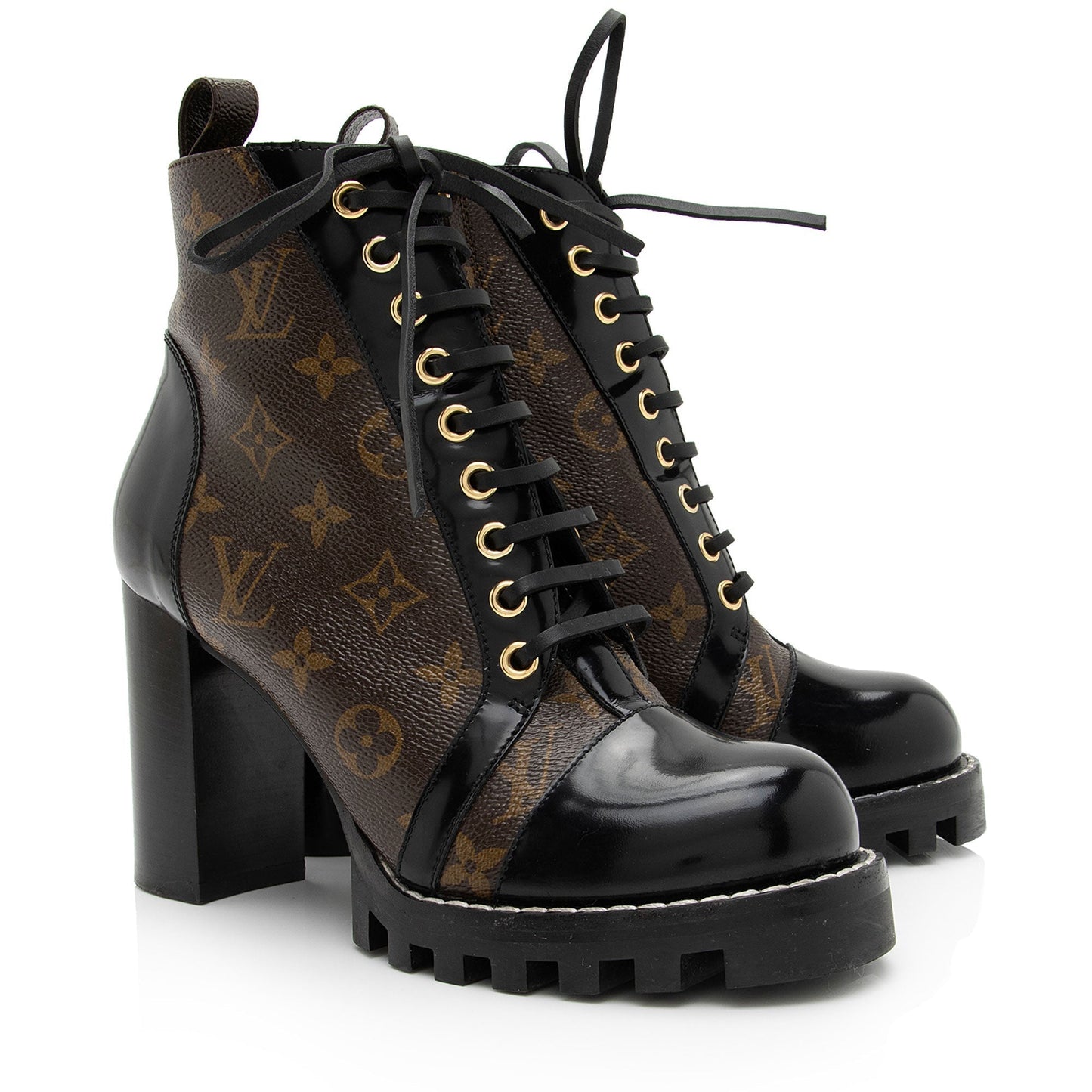Louis Vuitton Monogram Canvas Star Trail Ankle Boots - Size 8 / 38 (SHF-g0tcFc)