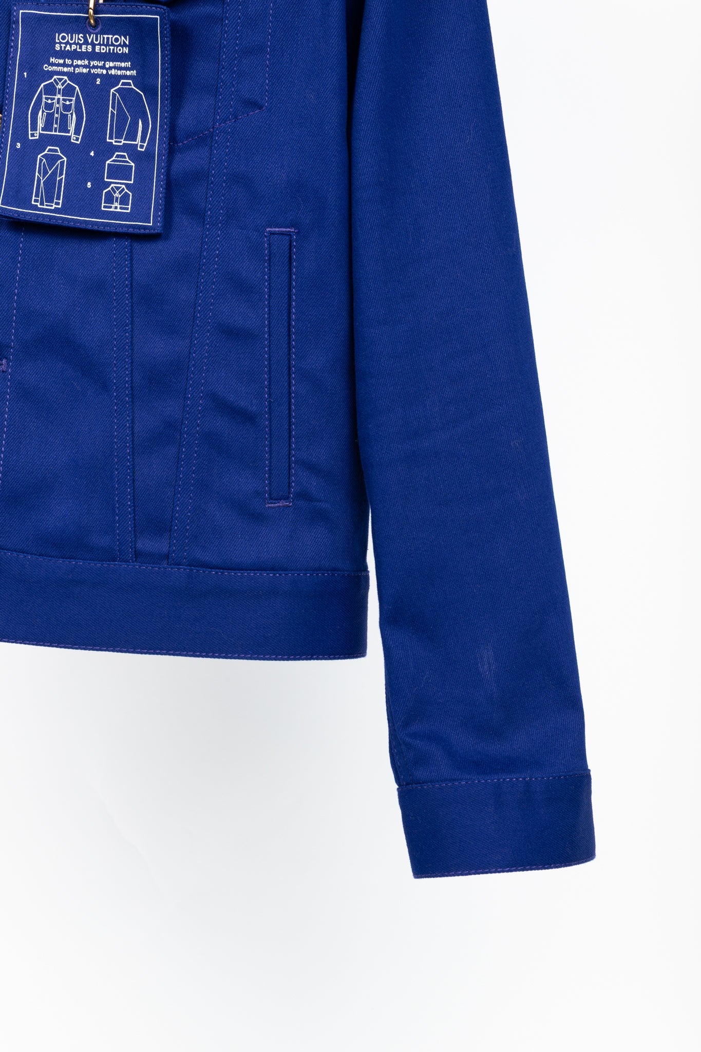 Louis Vuitton Staples Edition DNA Denim Cobalt Blue Jacket