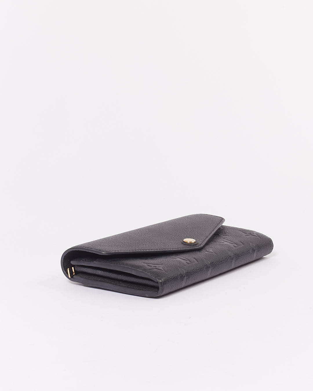 Louis Vuitton Black Empreinte Monogram Continental Sarah Wallet