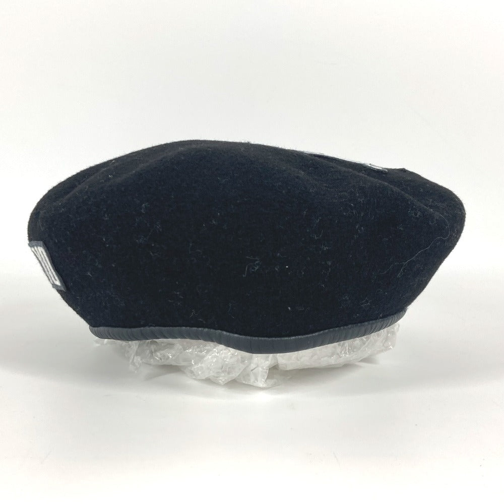 LOUIS VUITTON beret M73748 Wool, Leather black FRAGMENT Paris Tokyo patch mens
