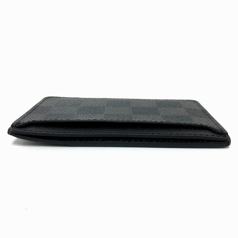 LOUIS VUITTON Card Case N62666 Damier Grafitto Canvas black Neo Porto Cult mens