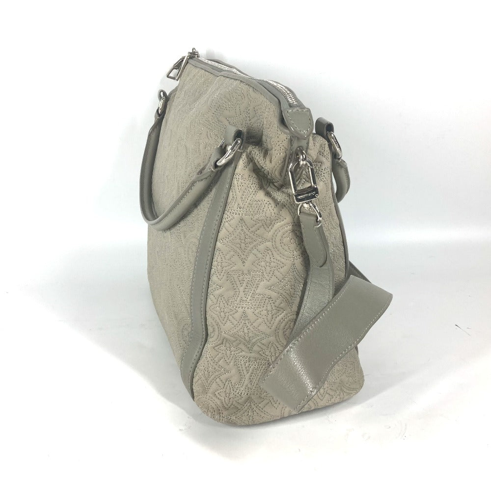 LOUIS VUITTON Tote Bag M97070 leather gray Monogram Antia Ixia PM Women