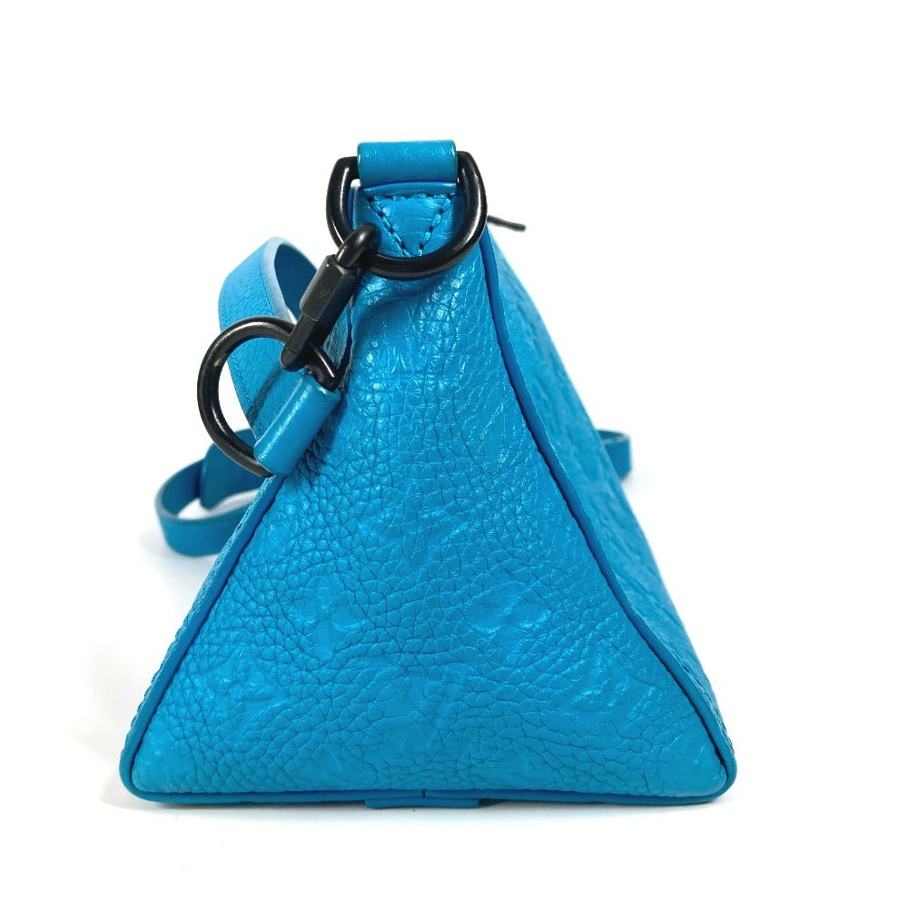 LOUIS VUITTON Shoulder Bag M55925 Monogram Ann Platt Leather blue Monogram Ann Platt Triangle Messenger