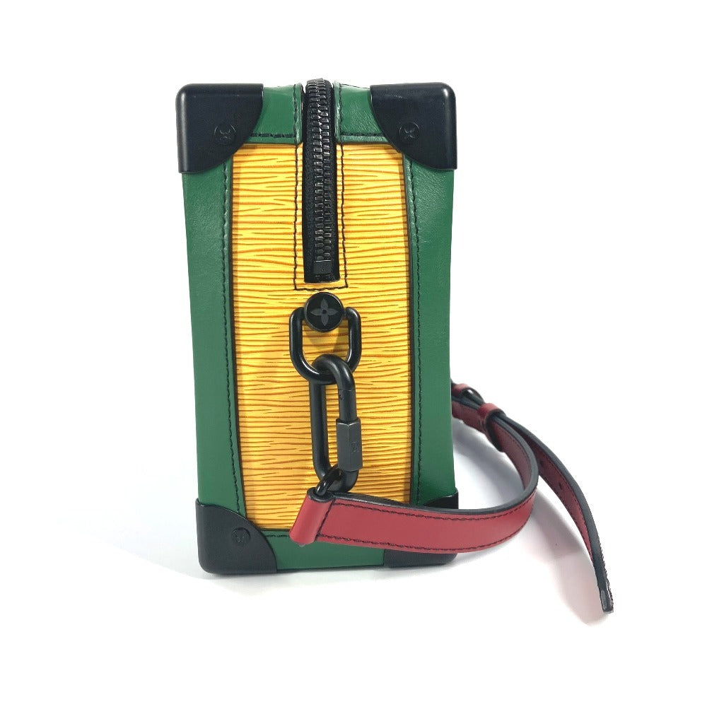 LOUIS VUITTON Shoulder Bag M55568 Epi Leather Blue x green Epi Tricolor Soft Trunk