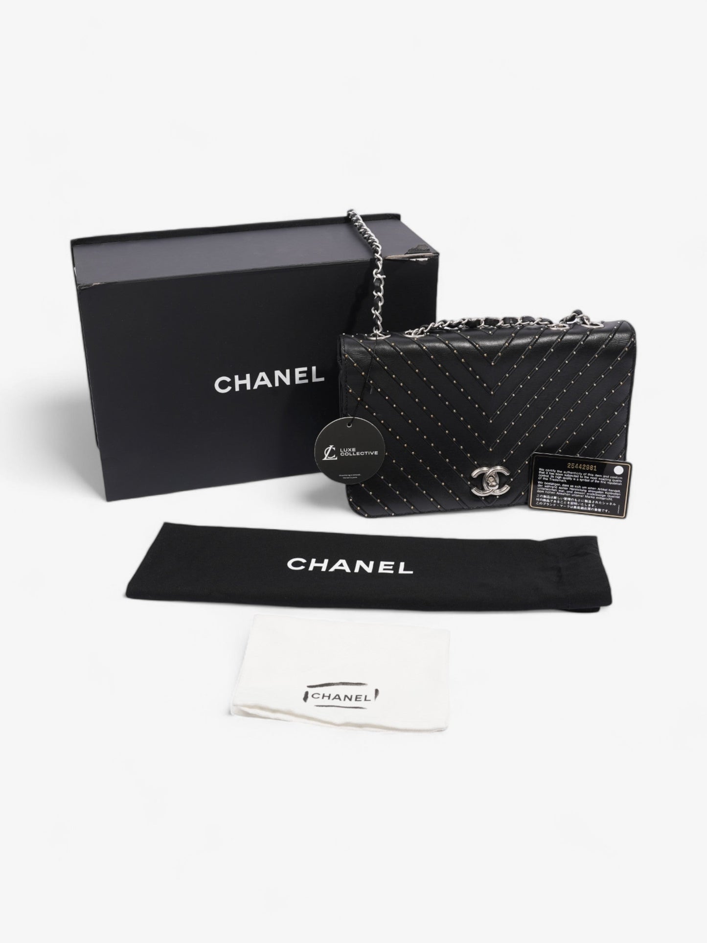 Chanel Stud Wars Flap Bag Black Calfskin Leather