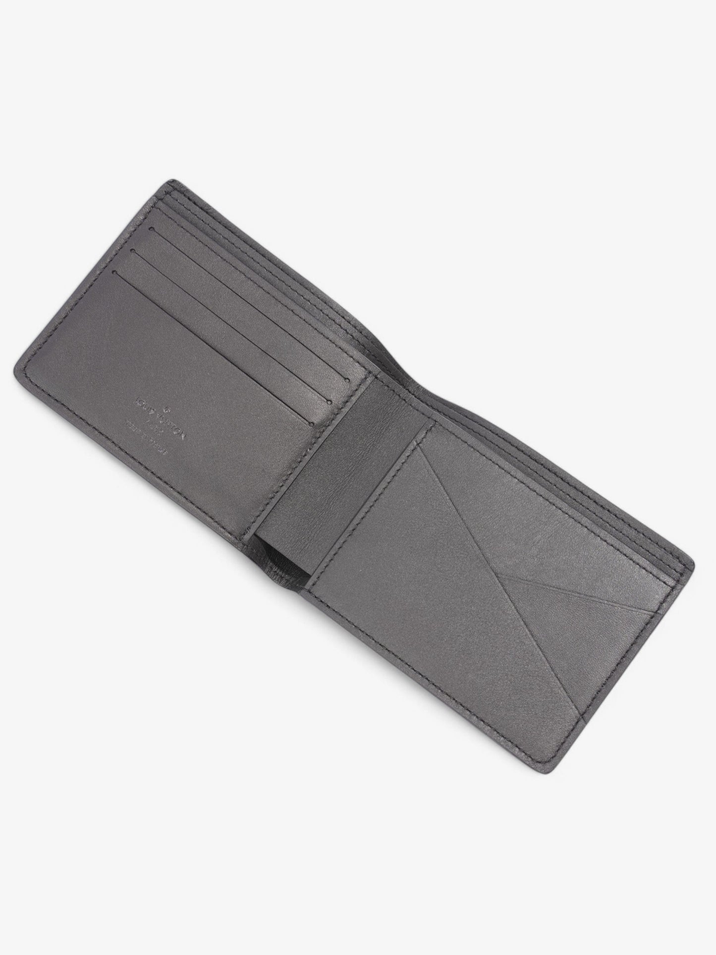 Louis Vuitton Multiple Wallet Black Calfskin Leather