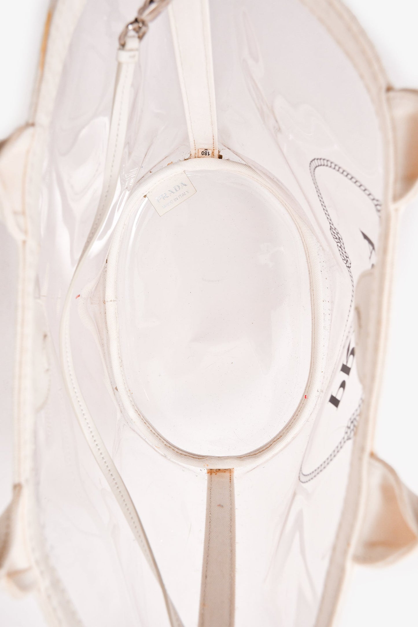 Prada Clear PVC Logo Tote (As Is)