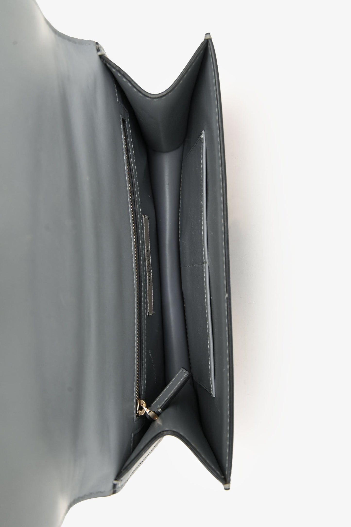 Valentino Grey Floral Leather Rockstud Chain Shoulder Bag
