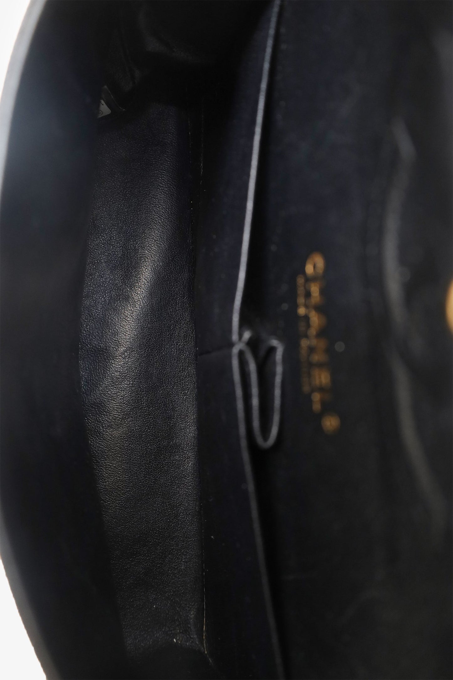 Chanel™ 2011 Black Caviar Leather Medium Double Flap With Gold-Tone Hardware