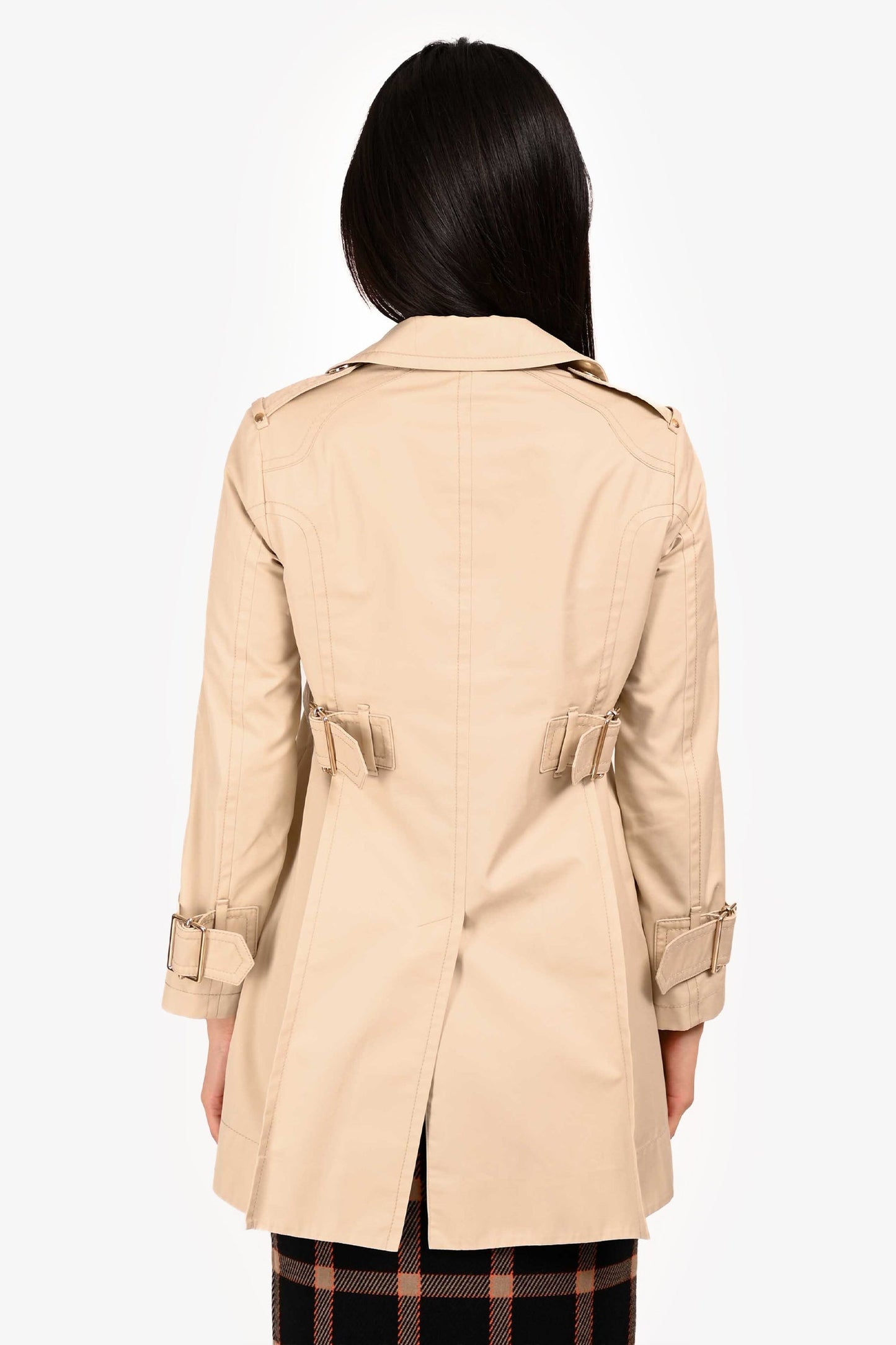 Gucci 2008 Beige Double Breasted Trench Coat Size 38