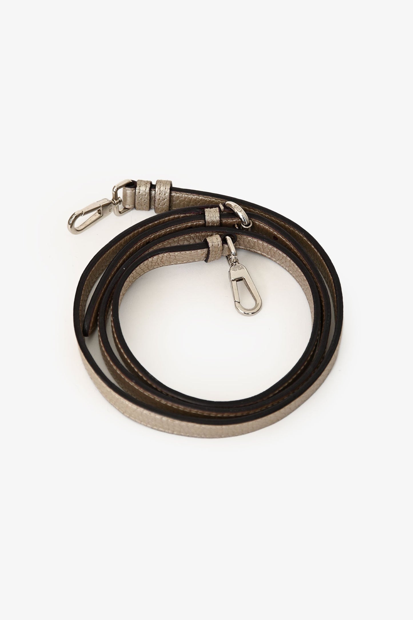 Christian Dior 2014 Gold Leather Mini Diorissimo Top Handle with Strap