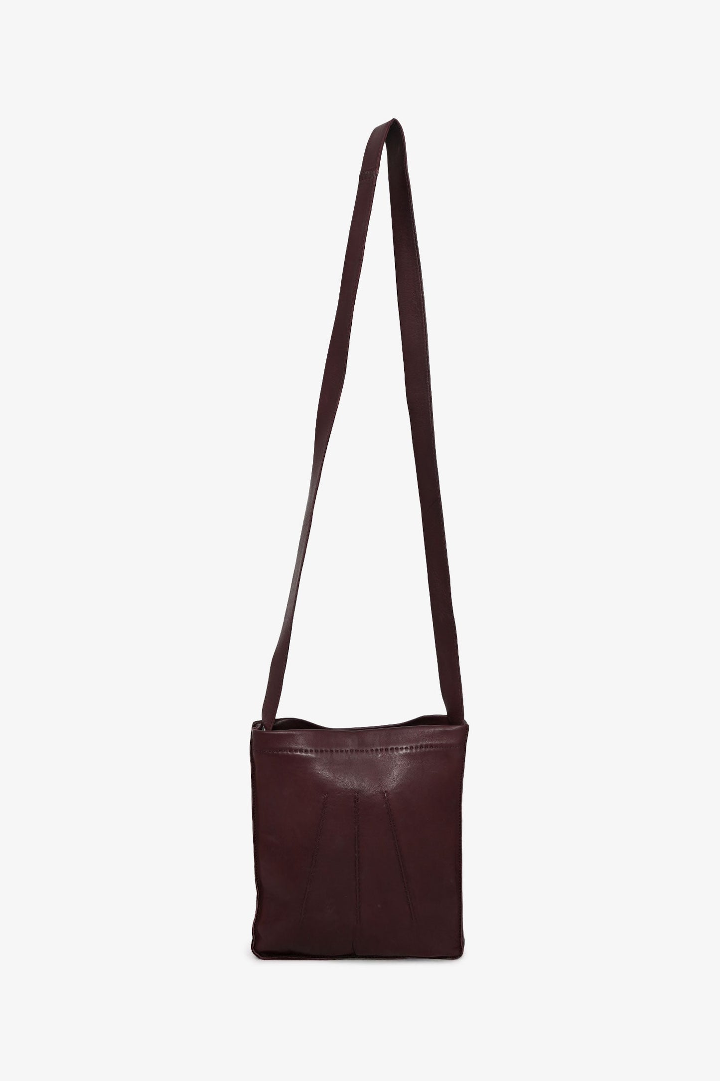 Hermès Burgundy Leather Toudou Shoulder Bag
