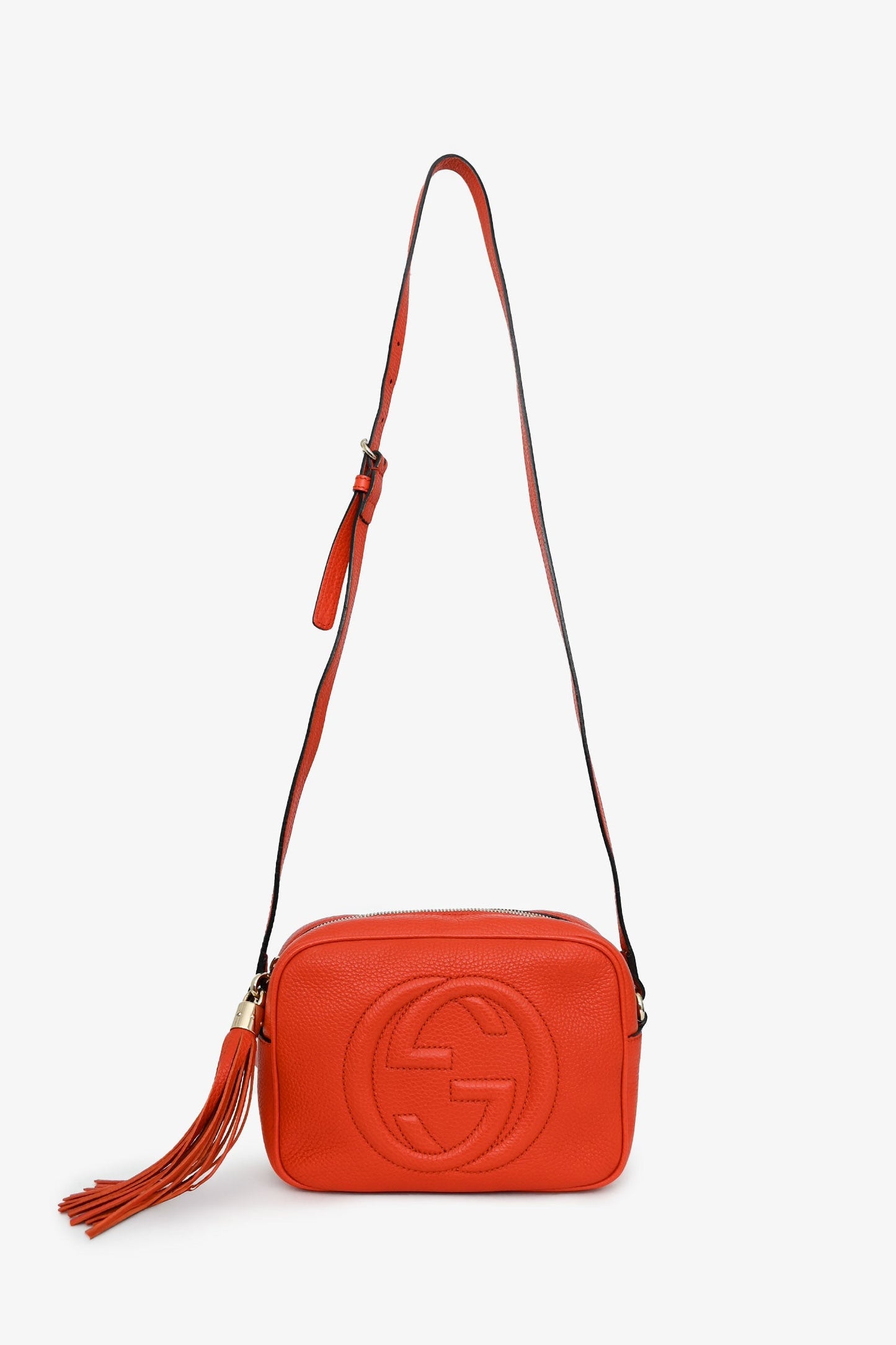 Gucci Orange Leather Soho Disco Crossbody