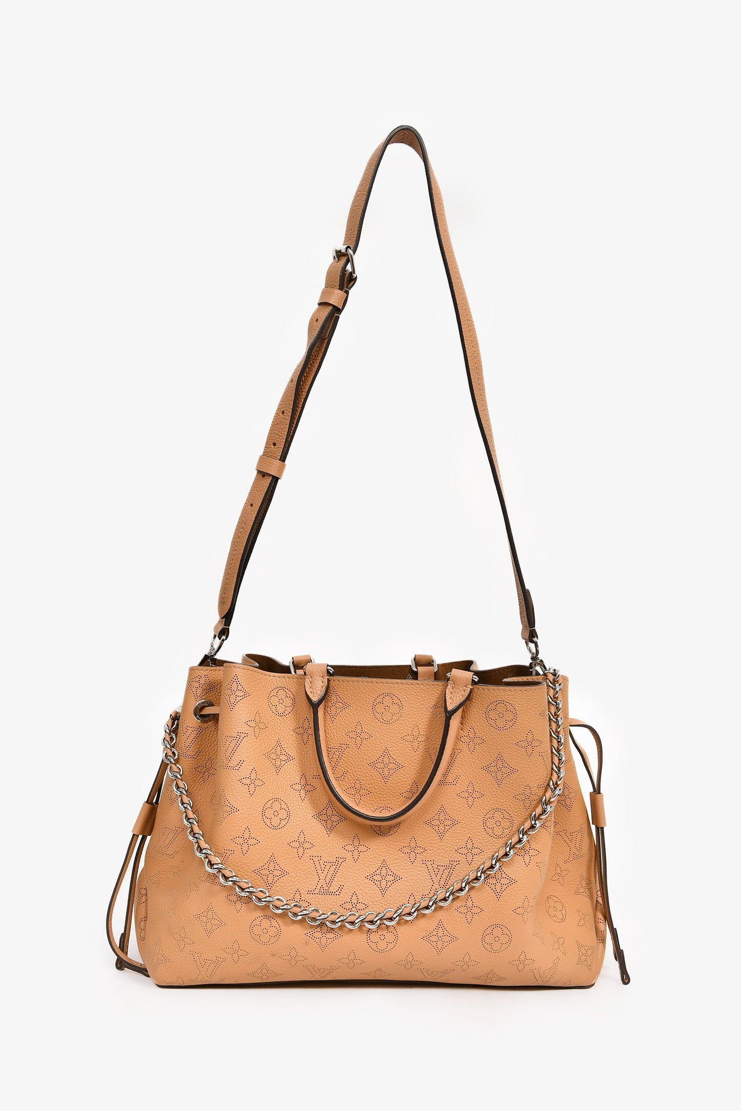 Louis Vuitton Camel Mahina Leather 'Bella' 3-Way Tote
