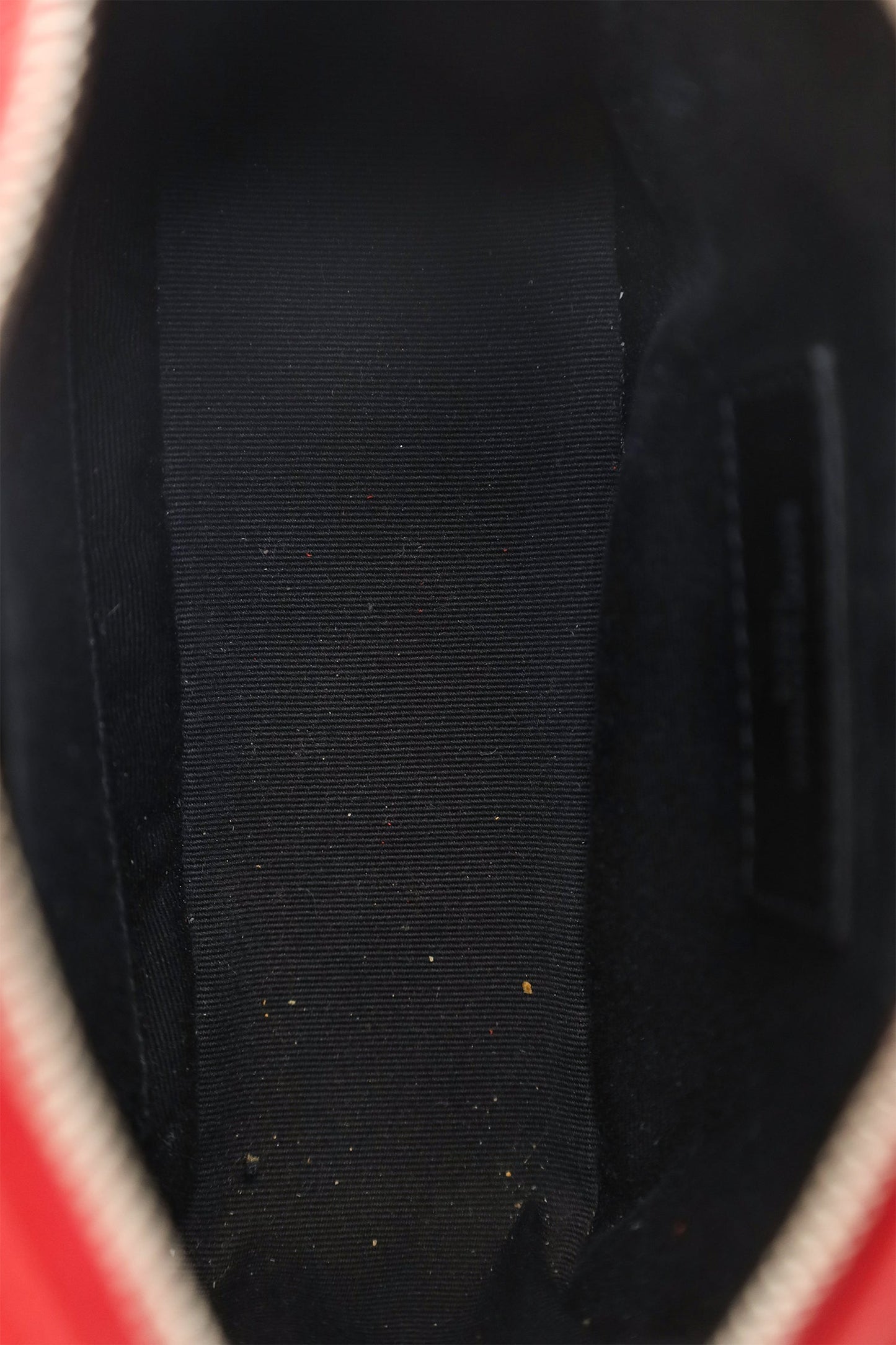 Saint Laurent Red Lambskin Monogram Lou Belt Bag