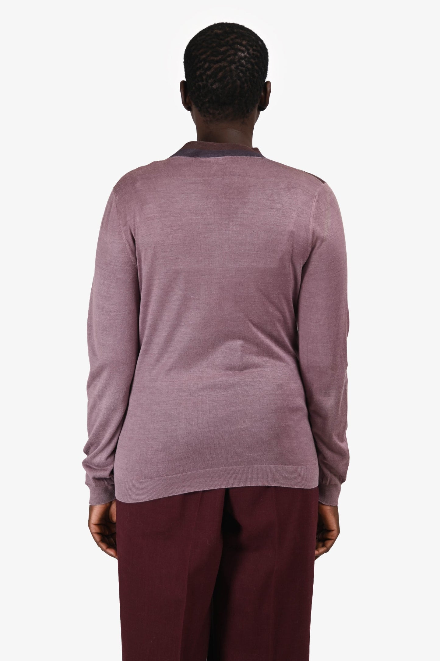 Gucci Purple Silk Cardigan Size M
