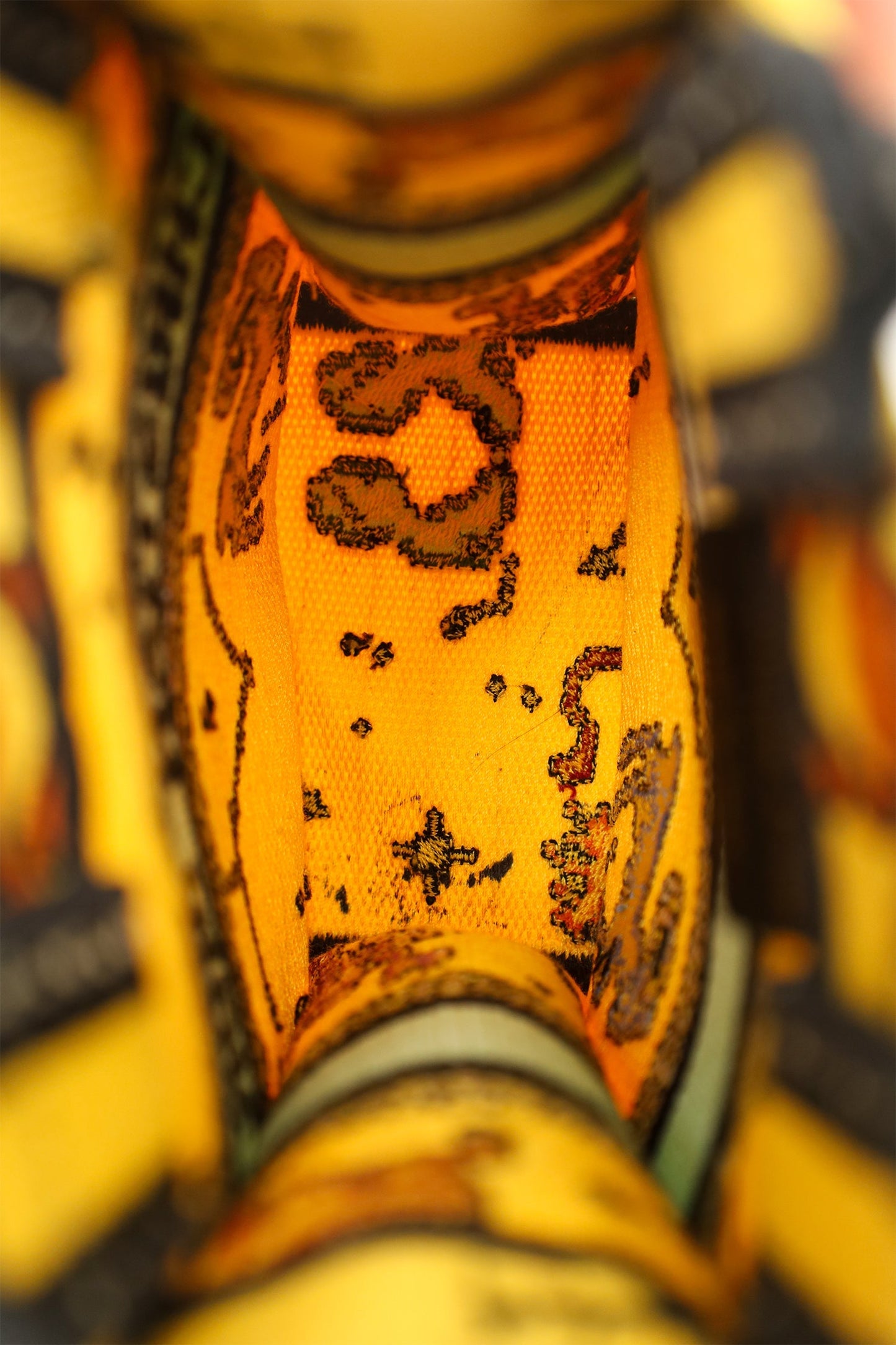 Christian Dior 2022 Yellow Canvas Embroidered Pixel Zodiac Mini Book Tote Phone Bag With Strap