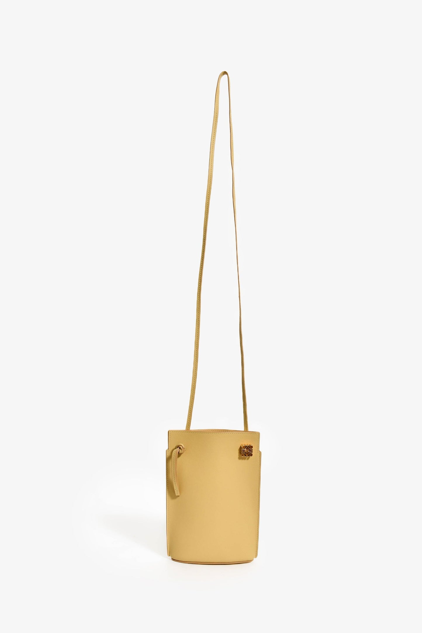 Loewe Beige Pebble Leather 'Dice' Crossbody Bag