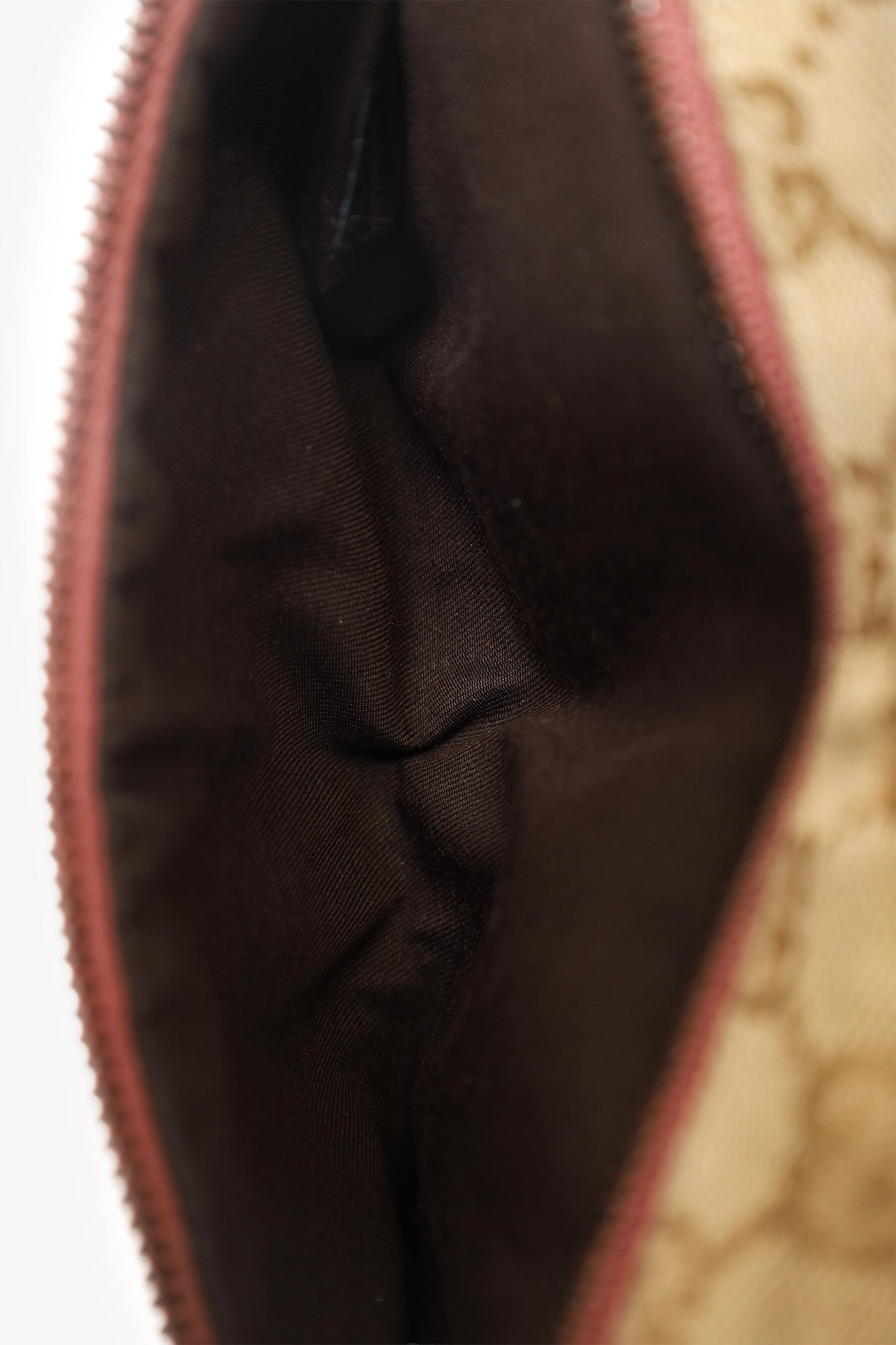 Gucci Brown/Pink GG Supreme Cavas Double Pocket Belt Bag